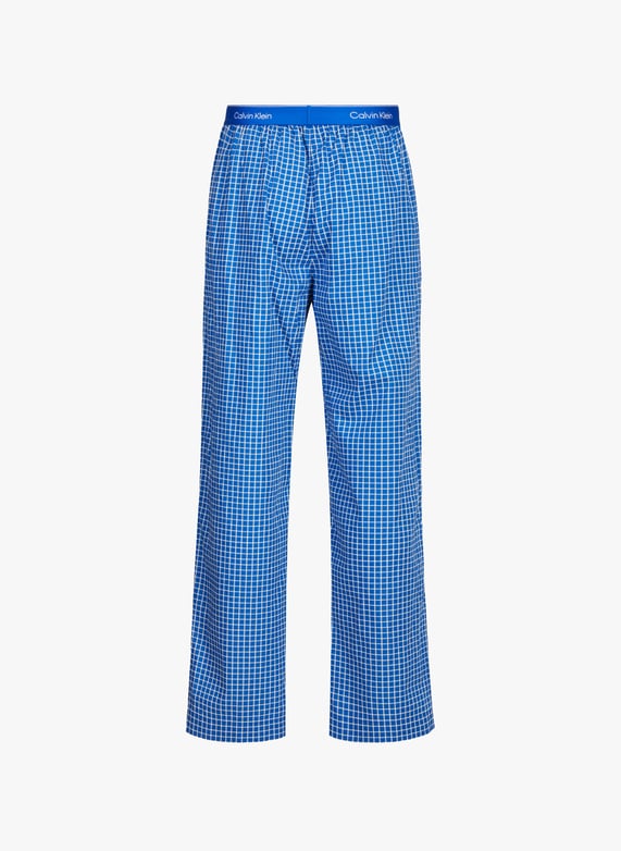 Long cotton pajama set | Blue by CALVIN KLEIN Long cotton pajama set Blue
