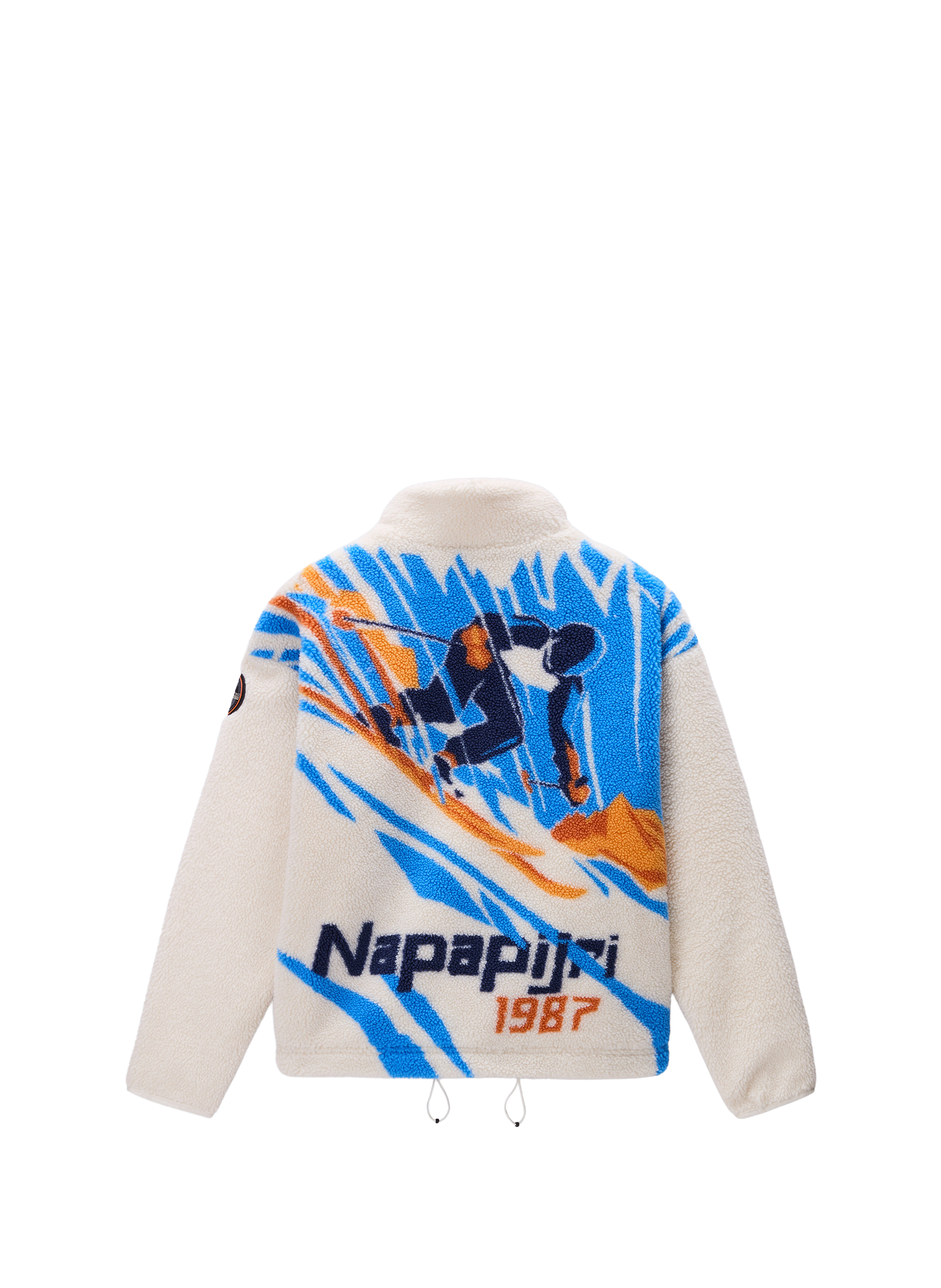 Fleece zip-up sweatshirt NAPAPIJRI Beige