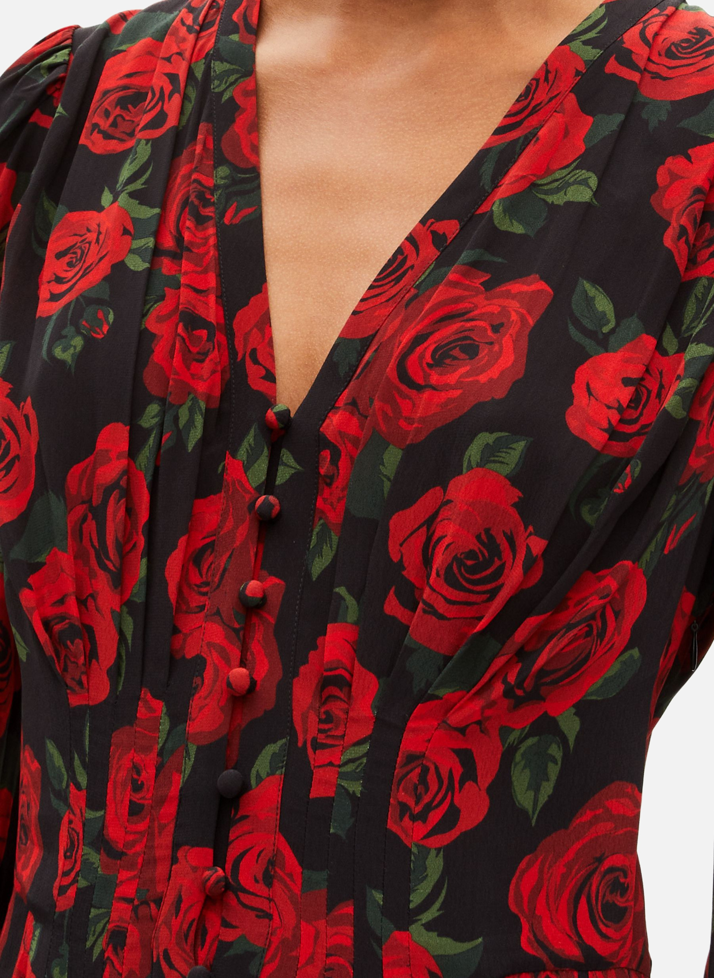 Robe courte imprimé fleuri THE KOOPLES Noir