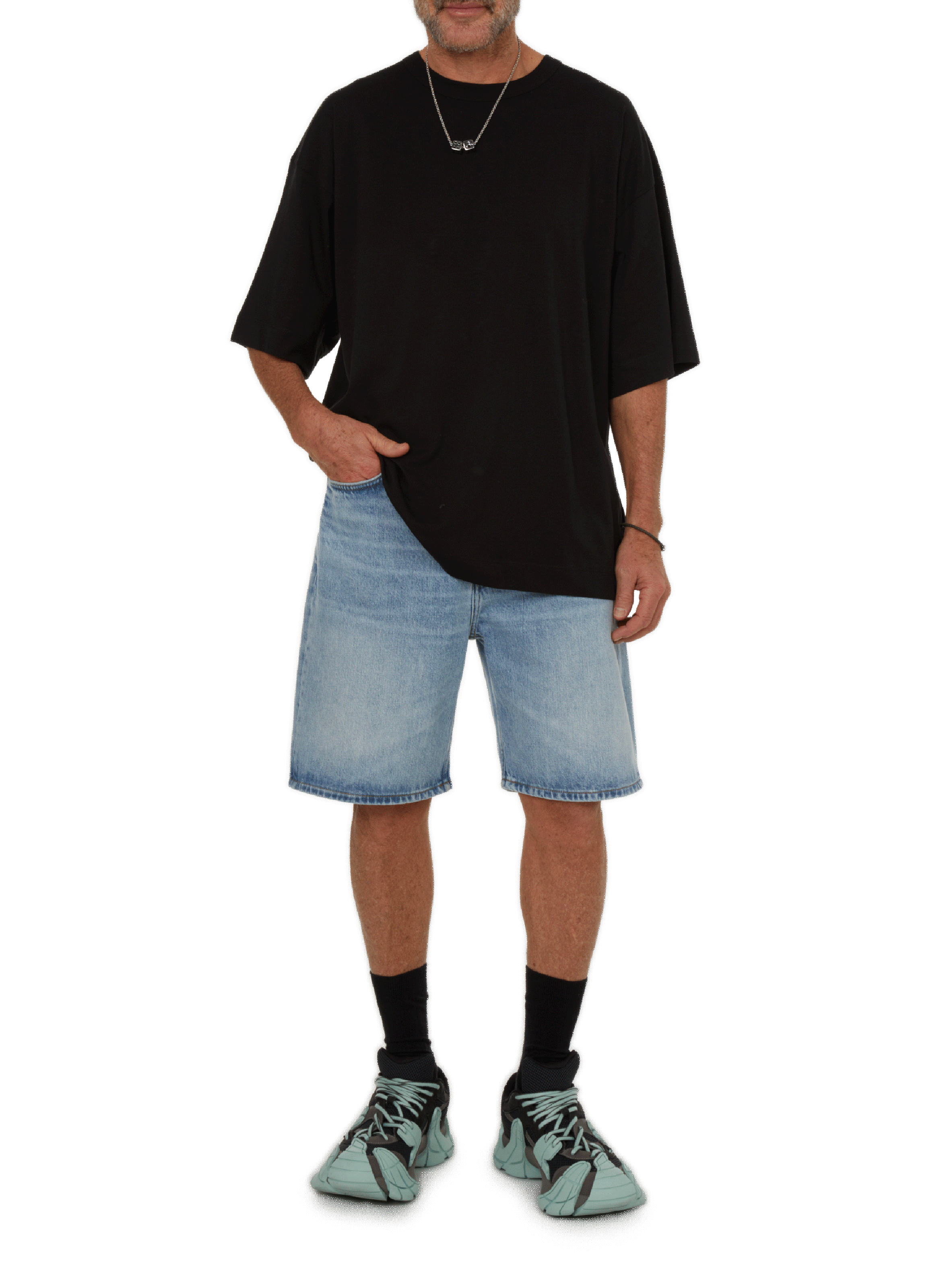 T-shirt oversize en coton DRIES VAN NOTEN Noir