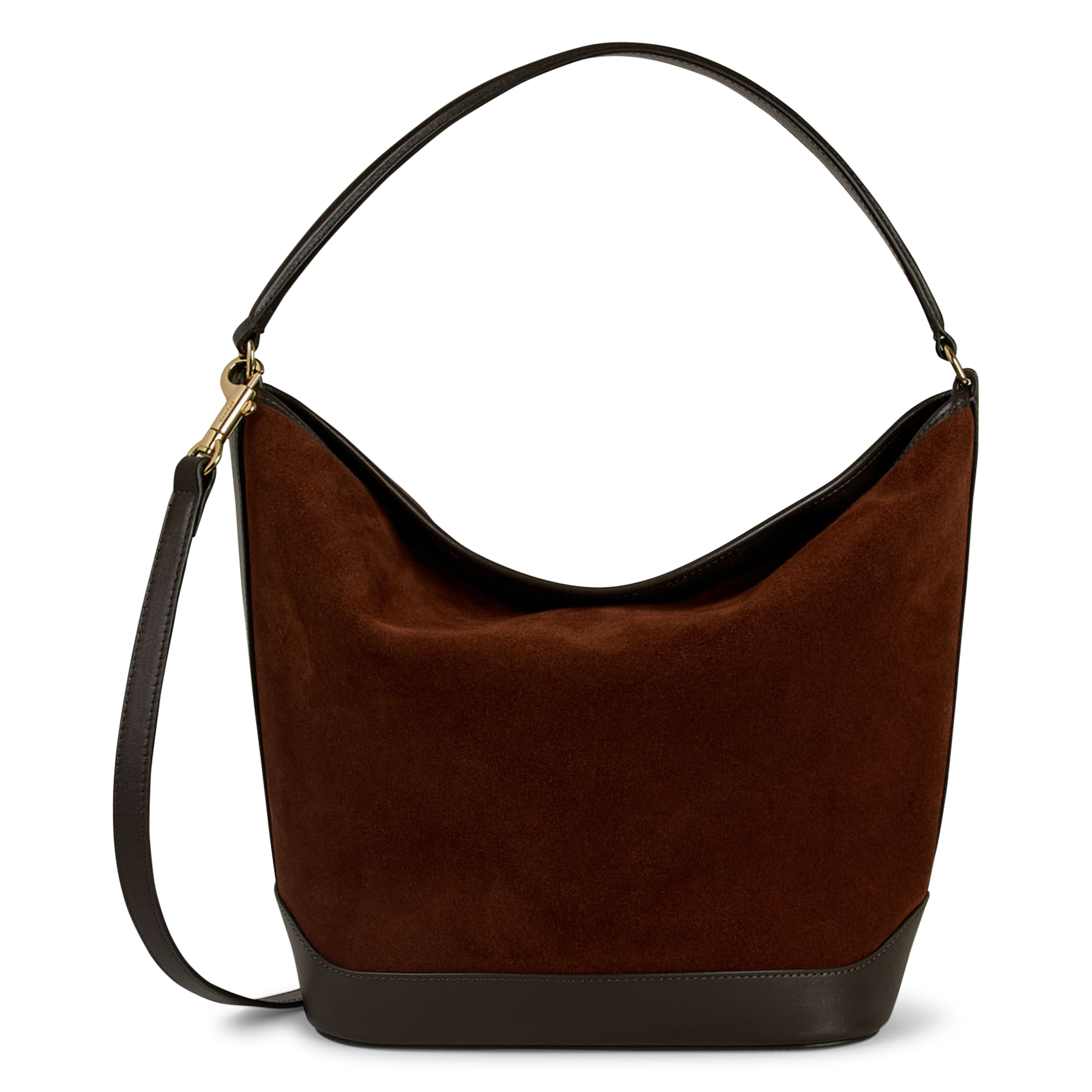 Sac bandoulière en cuir tangoso SANDRO Marron