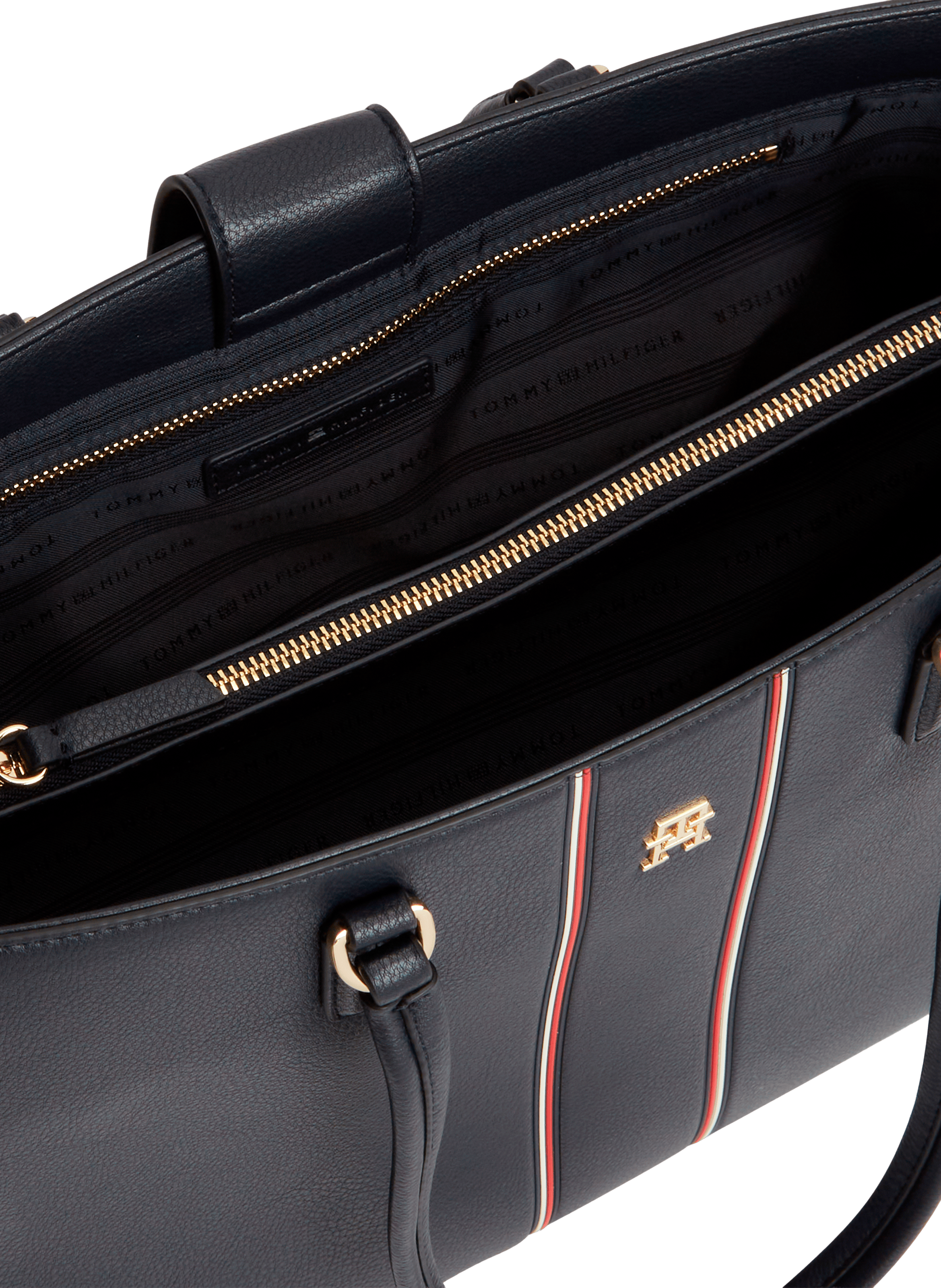 Sac à main à rayures TOMMY HILFIGER Bleu