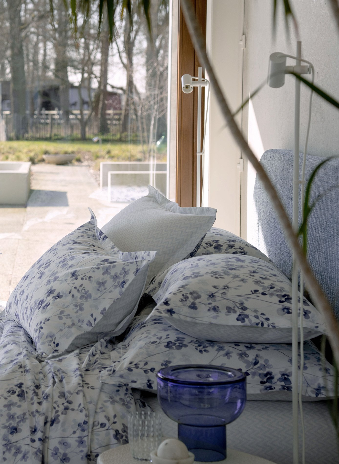 Taie d'oreiller calme ANNE DE SOLENE Bleu