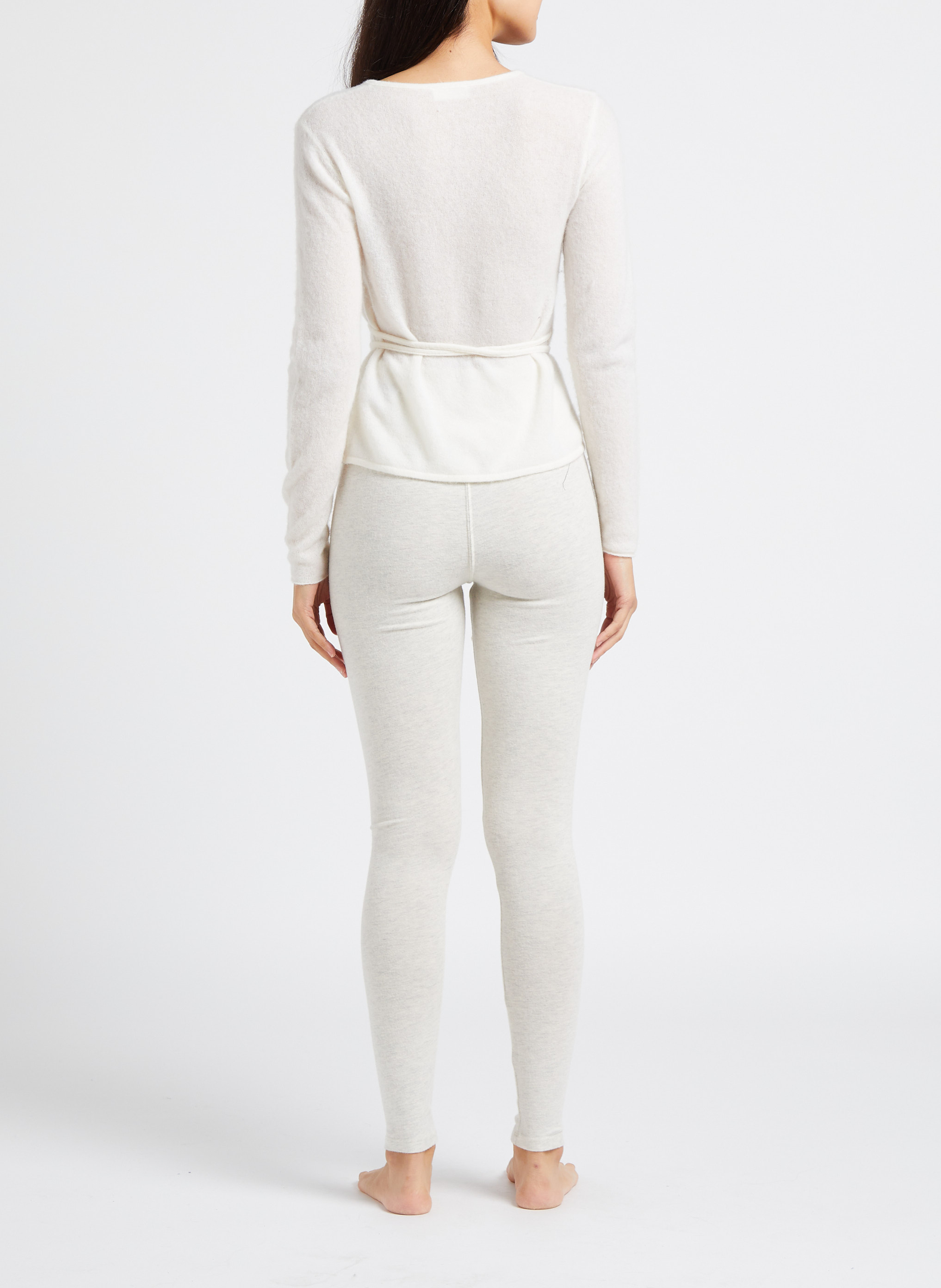 Legging en coton mélangé ypawood AMERICAN VINTAGE Gris