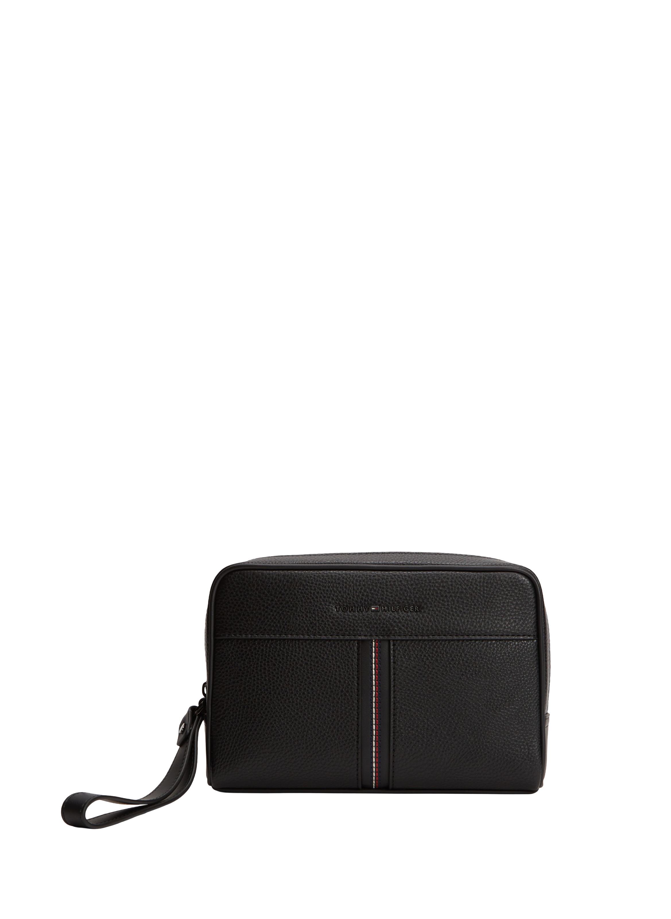 TH central logo clutch TOMMY HILFIGER Black