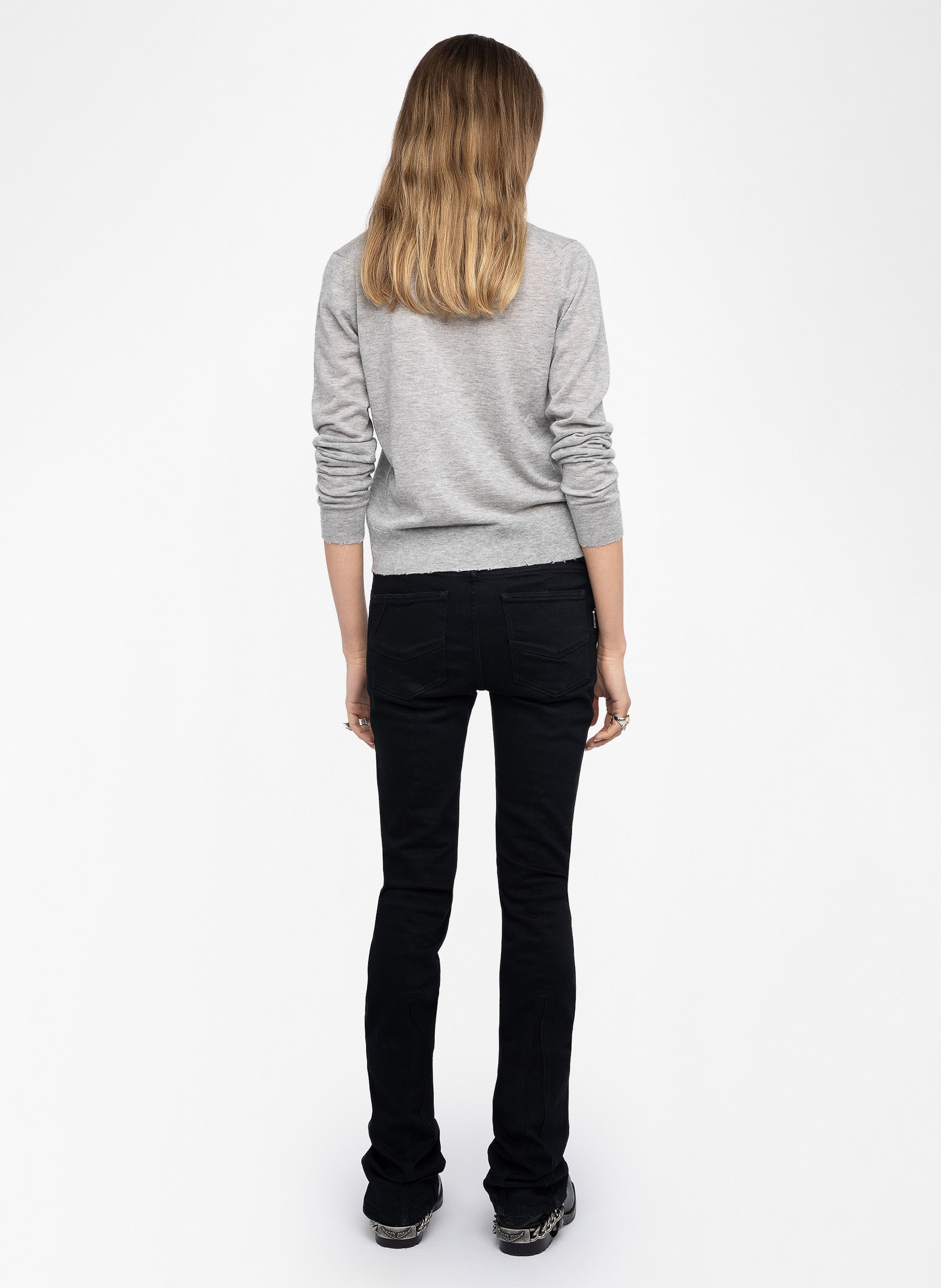 Pull col rond cachemire miss ZADIG&VOLTAIRE Gris