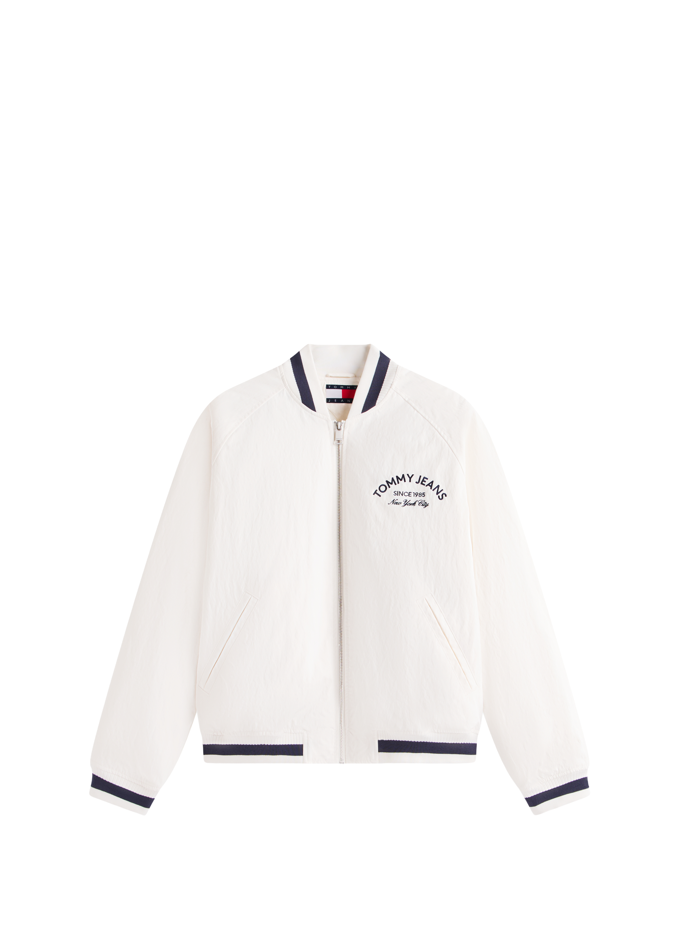 Embroidered brand jacket TOMMY HILFIGER Beige