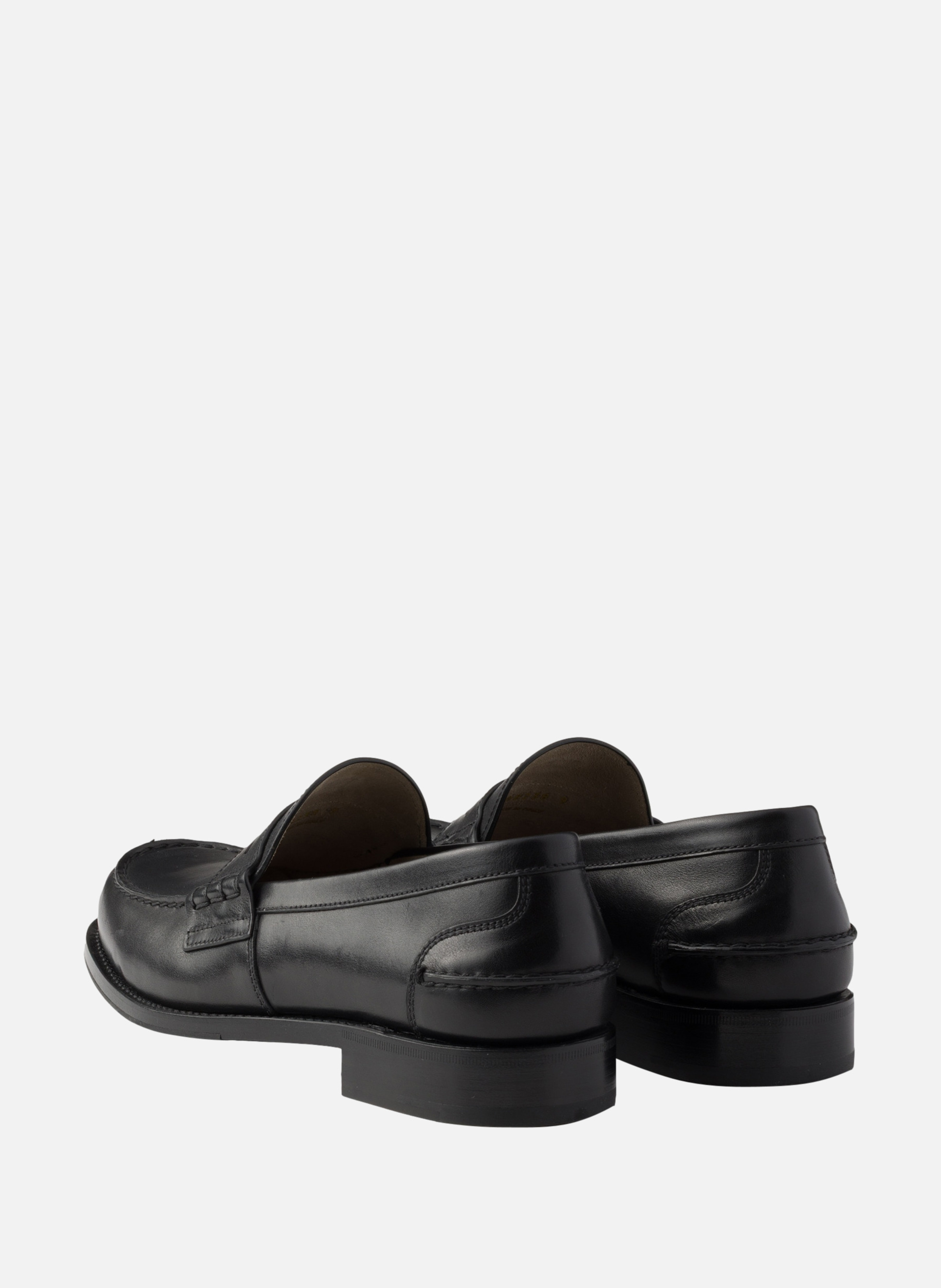 Mocassins en cuir PRADA Noir