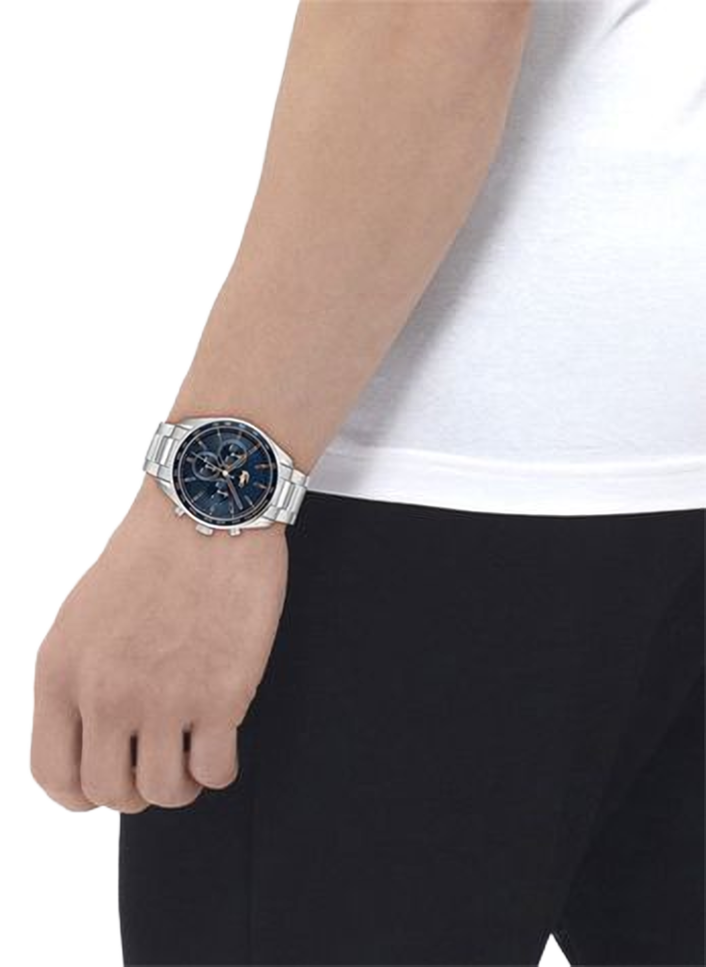 Montre quartz Boston en acier inoxydable LACOSTE MONTRES Bleu