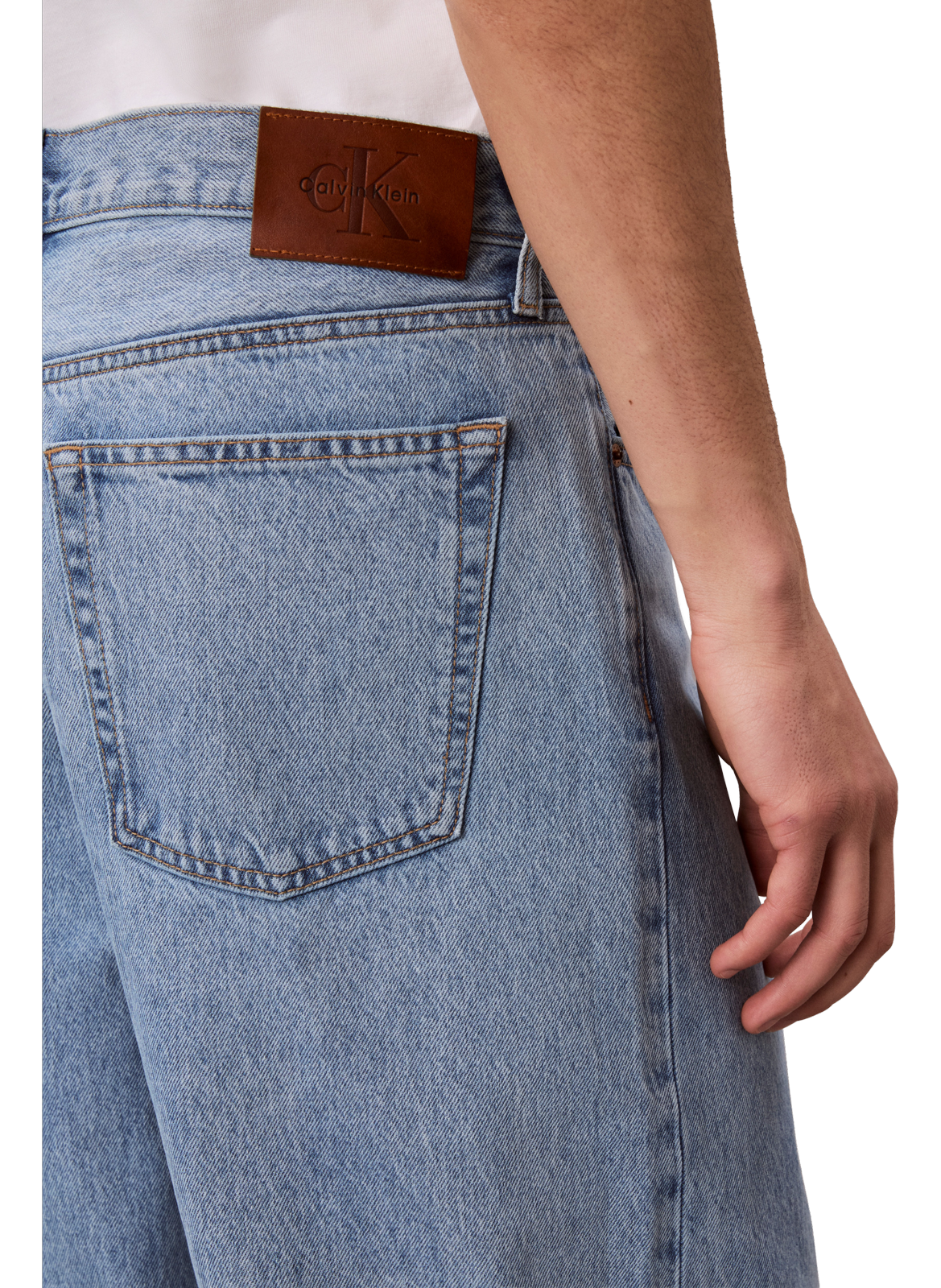 Jean baggy Adam en coton CALVIN KLEIN Bleu