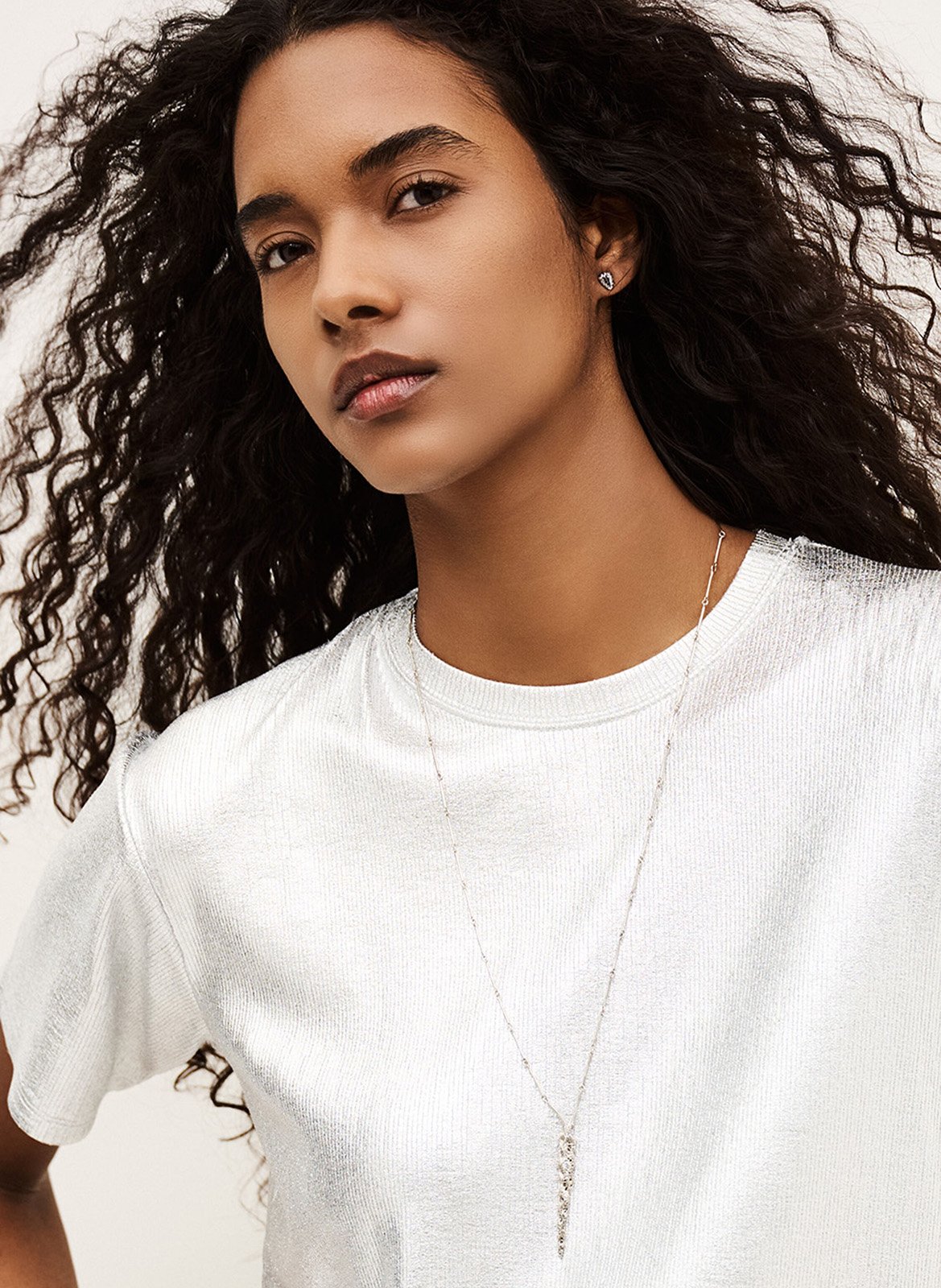 Tee-shirt col rond sony Argent