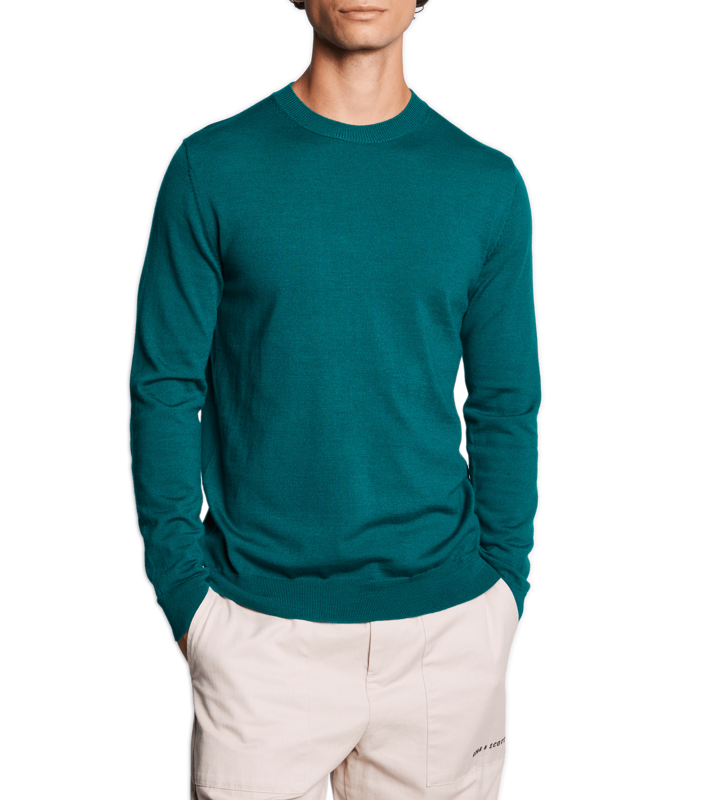  Round-neck wool jumper AU PRINTEMPS PARIS Green