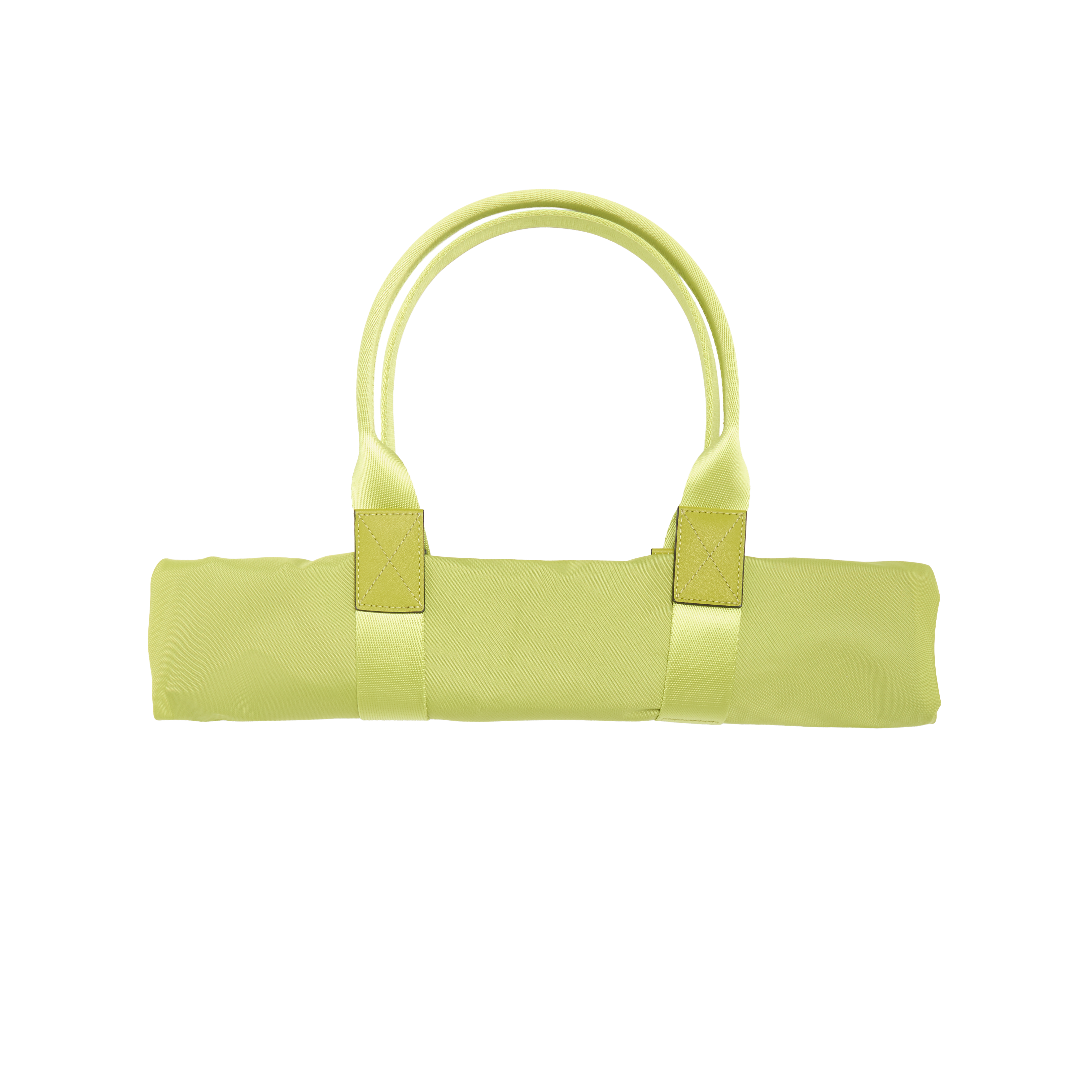 Sac cabas lancel en nylon recyclé et cuir de vachette lisse - tropical, format unique, 43 x 27 x 2 cm LANCEL Vert