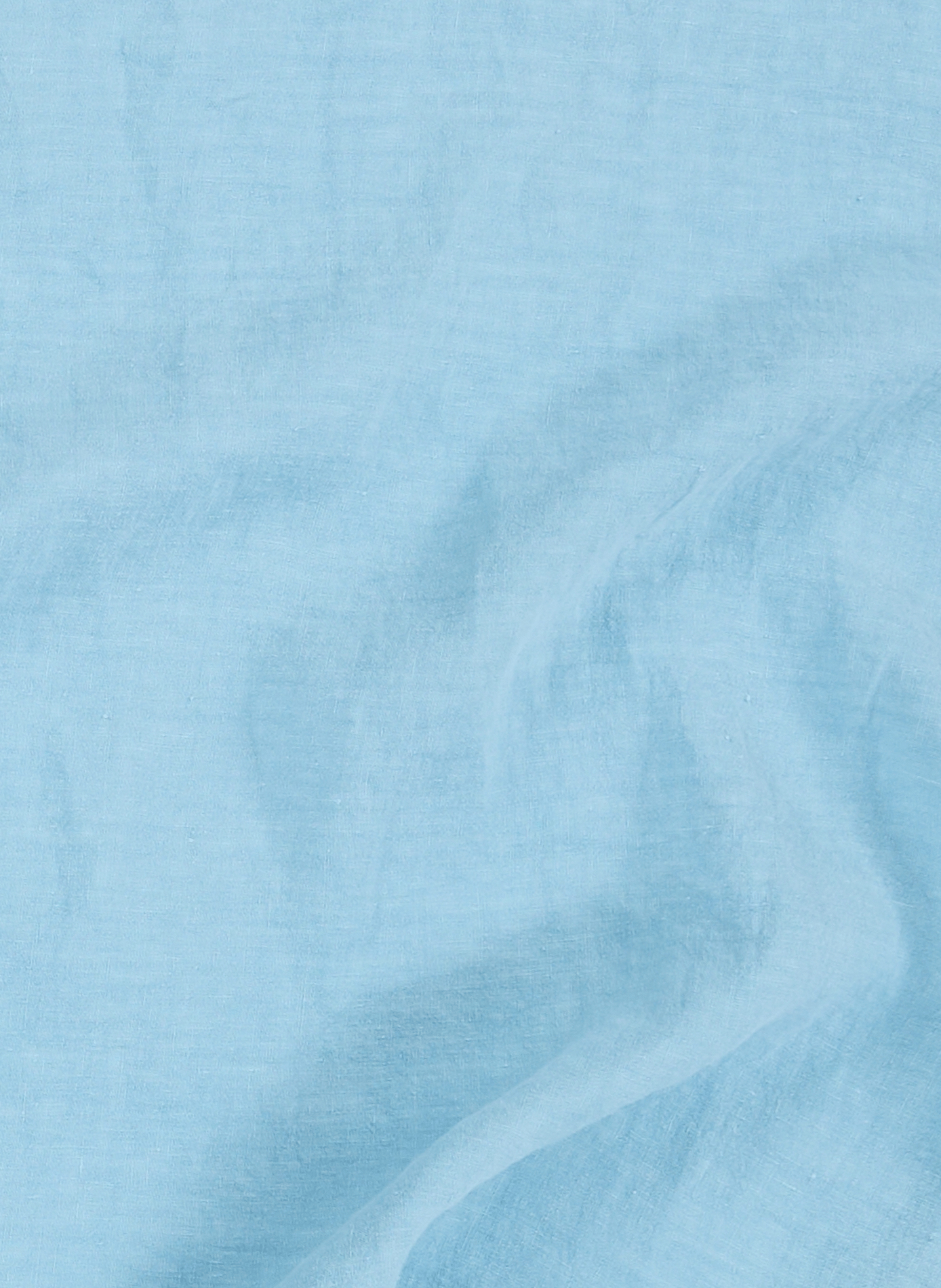 Linen fitted sheet AU PRINTEMPS PARIS Blue