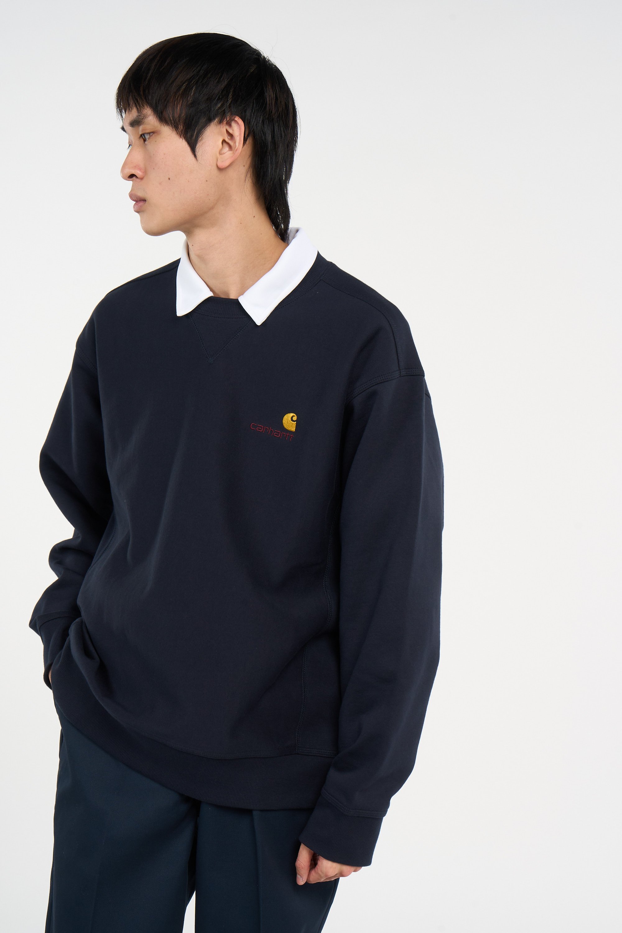 Sweatshirt american script CARHARTT WIP Bleu