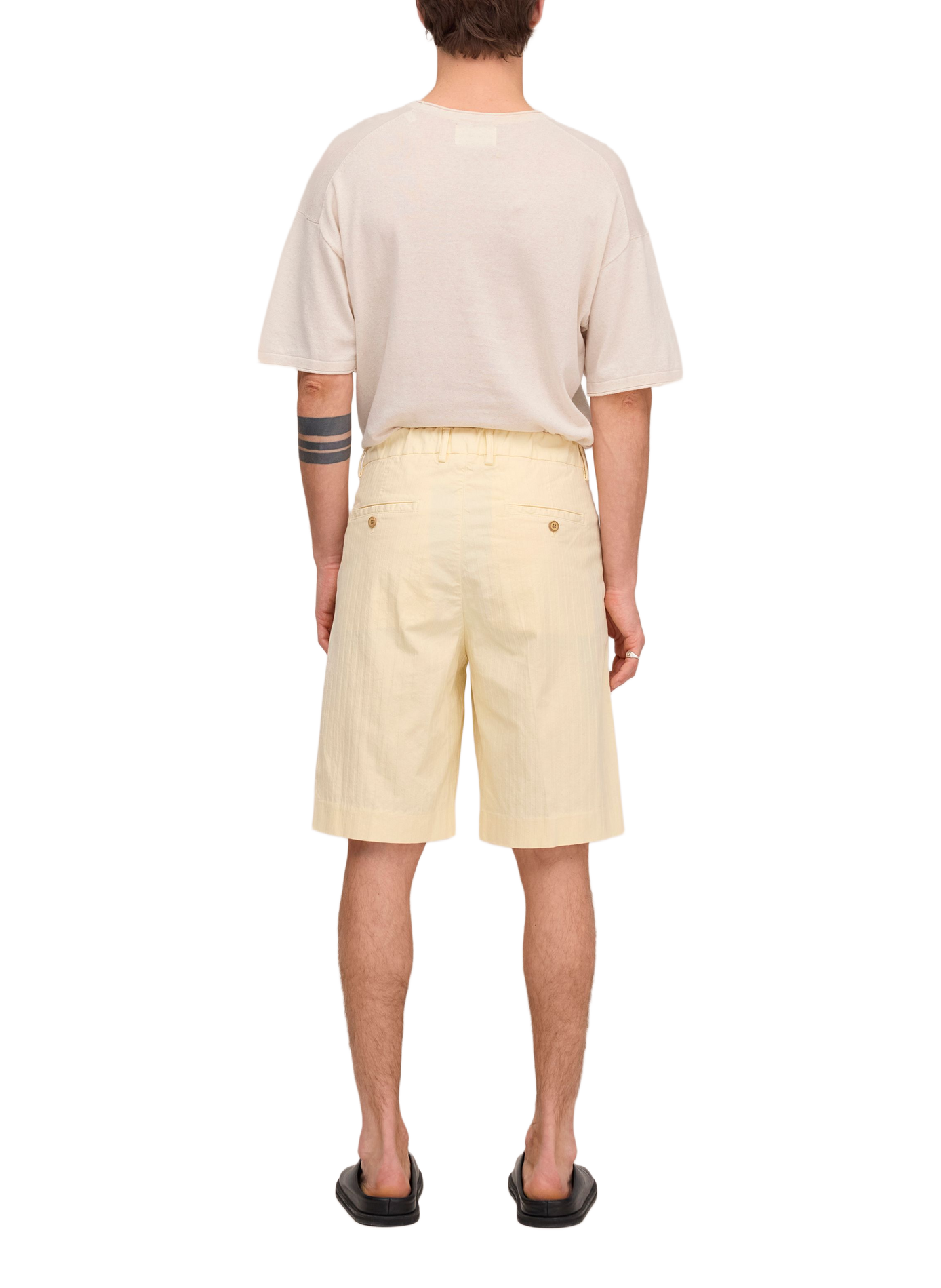 Striped Kay cotton shorts NN.07 Beige