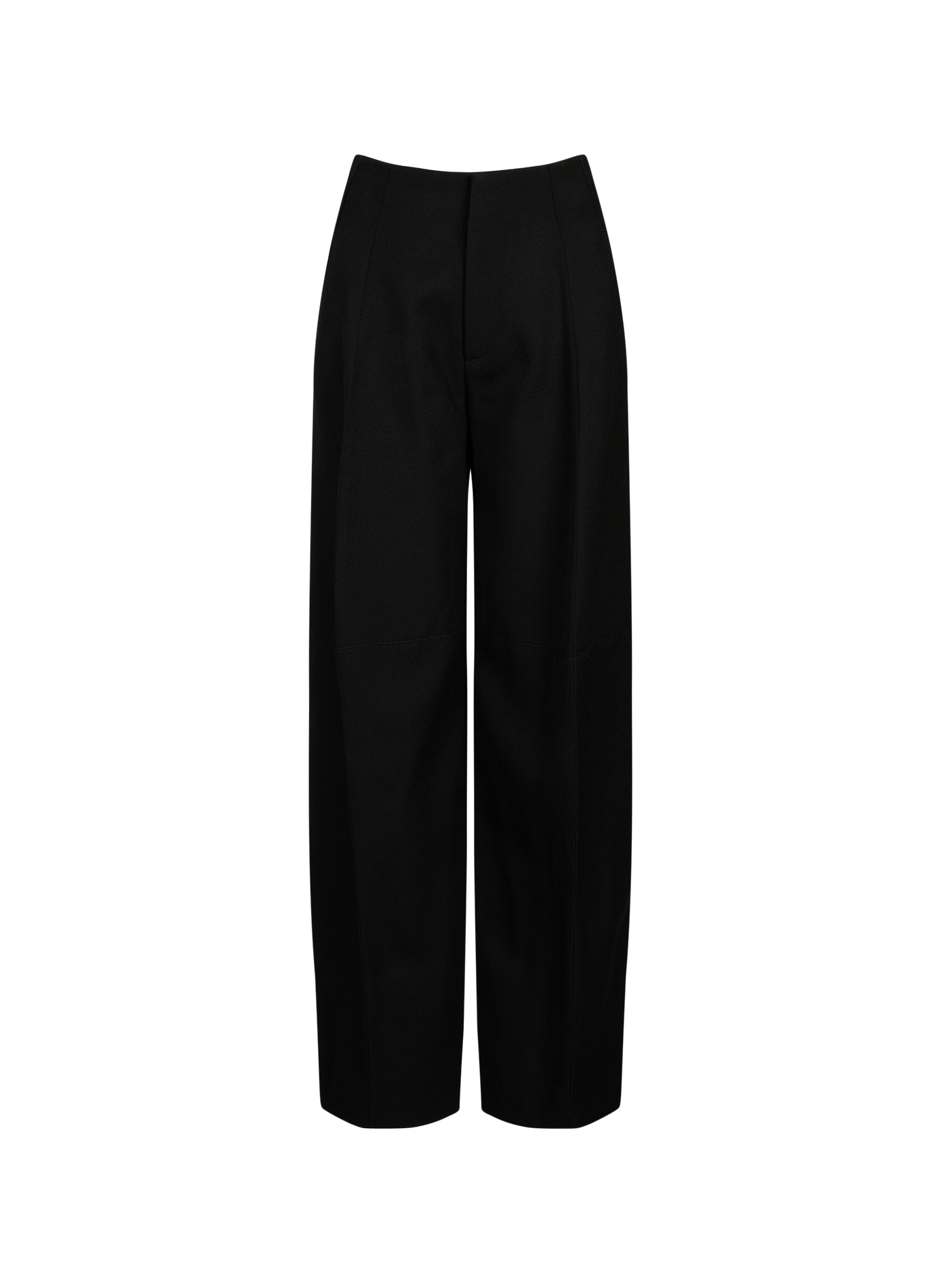 Wijde wollen broek VICTORIA BECKHAM Zwart