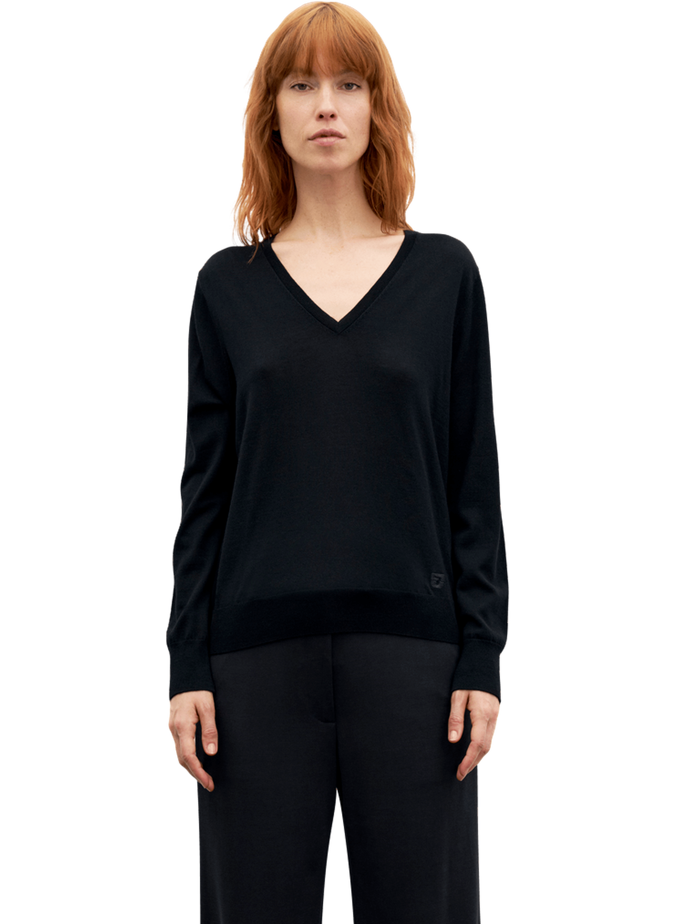 Pull v en laine fine - rachel GERARD DAREL Noir