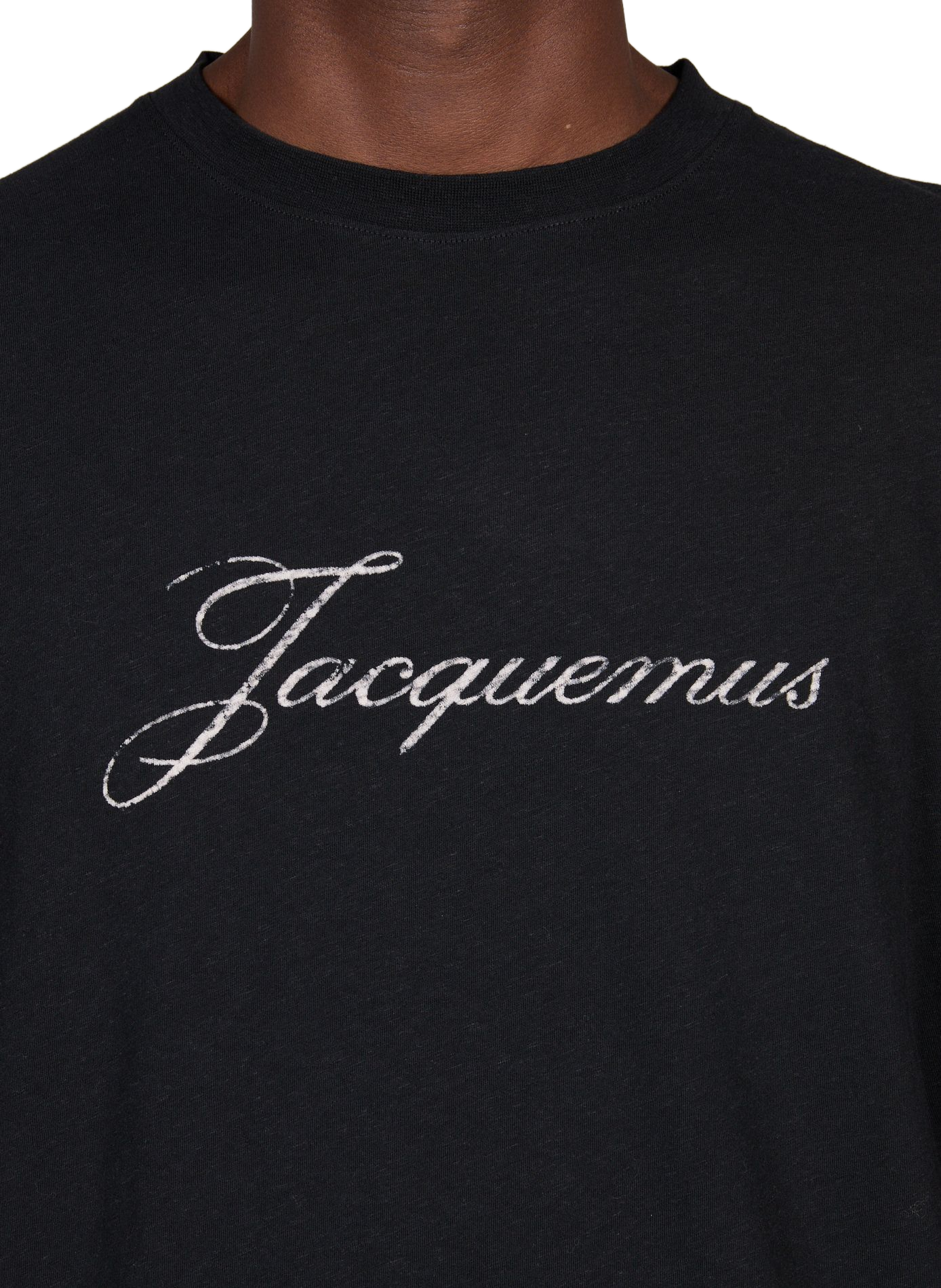 Camiseta con estampado de logo JACQUEMUS Negro