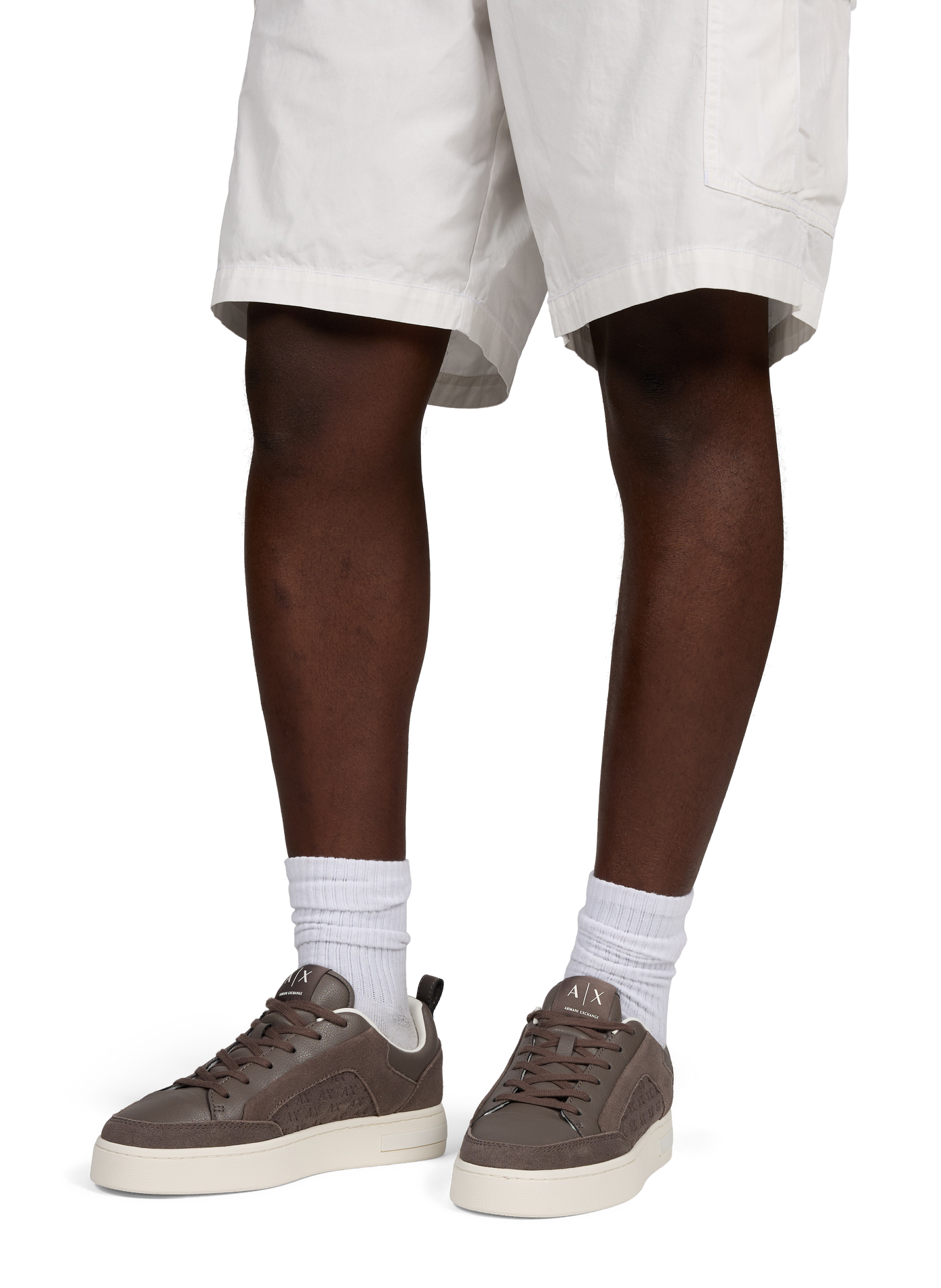 Leather sneakers ARMANI EXCHANGE Beige