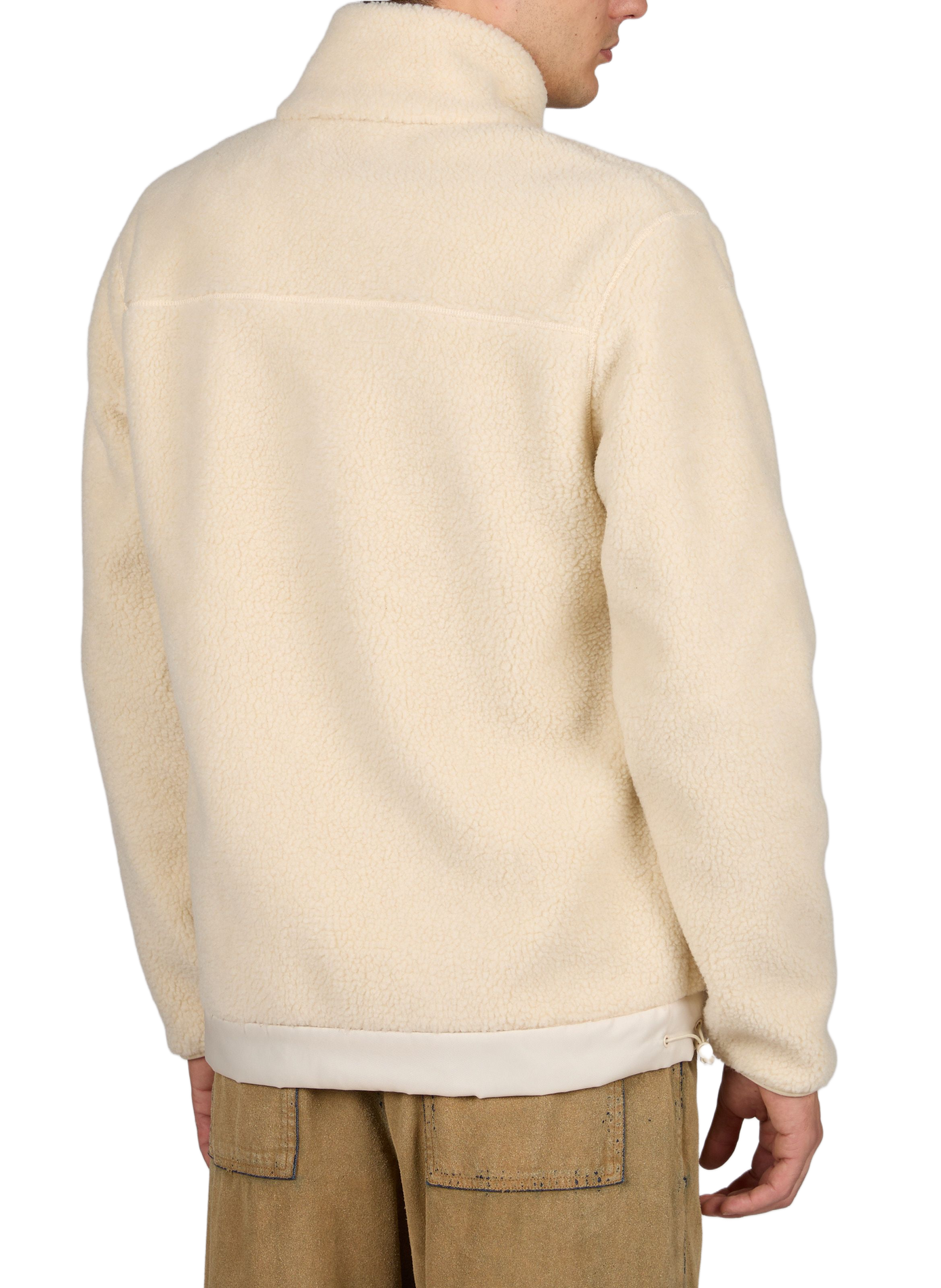 Sherpa-Jacke mit Stehkragen SCHOTT Beige