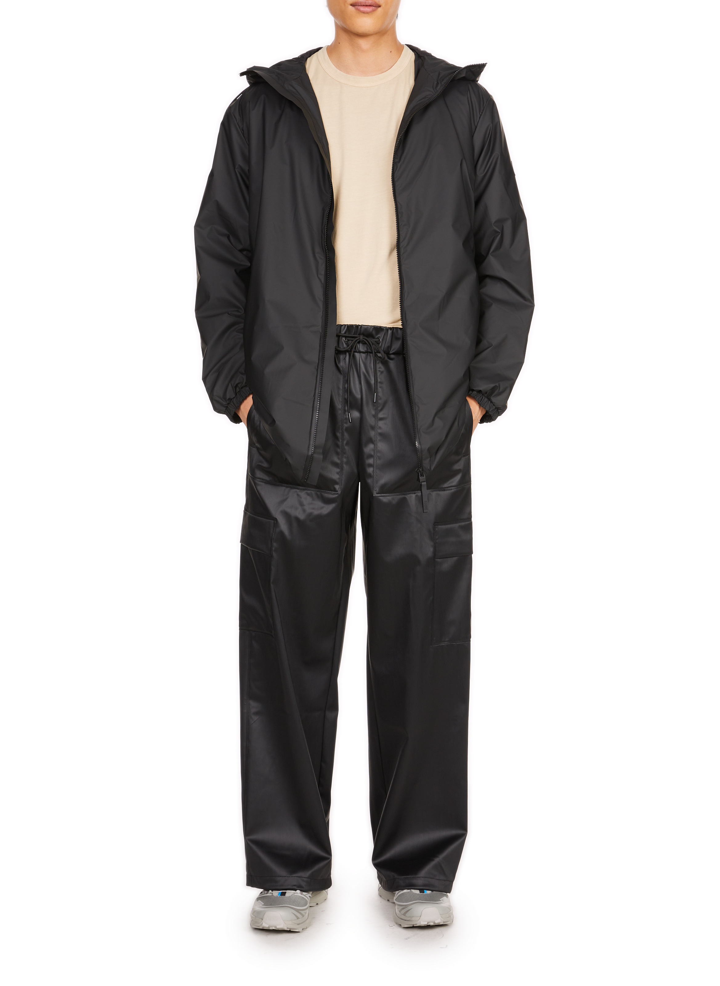 Solid Raincoat RAINS Black
