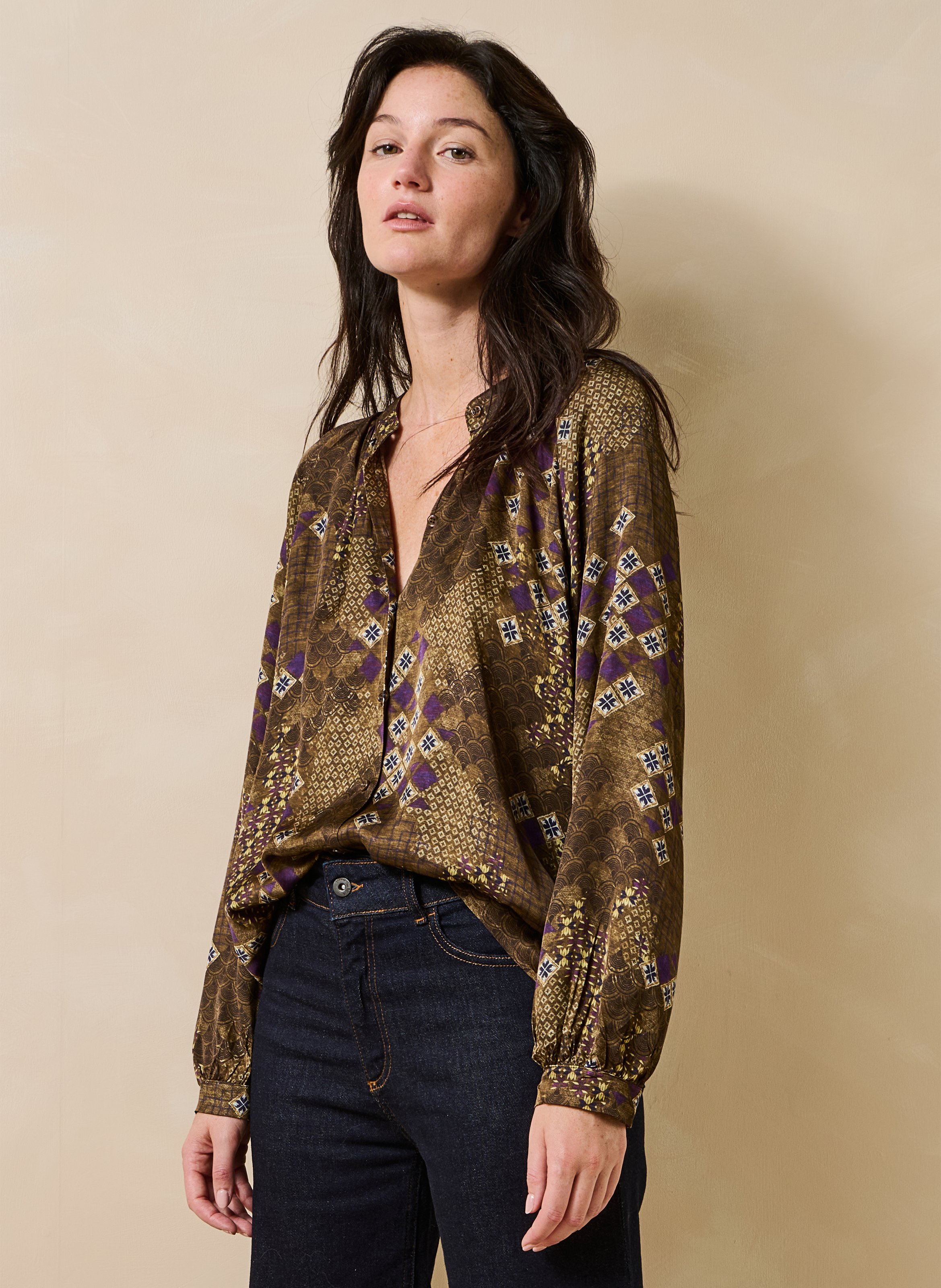 Shirt met ronde hals LA FEE MARABOUTEE Veelkleurig