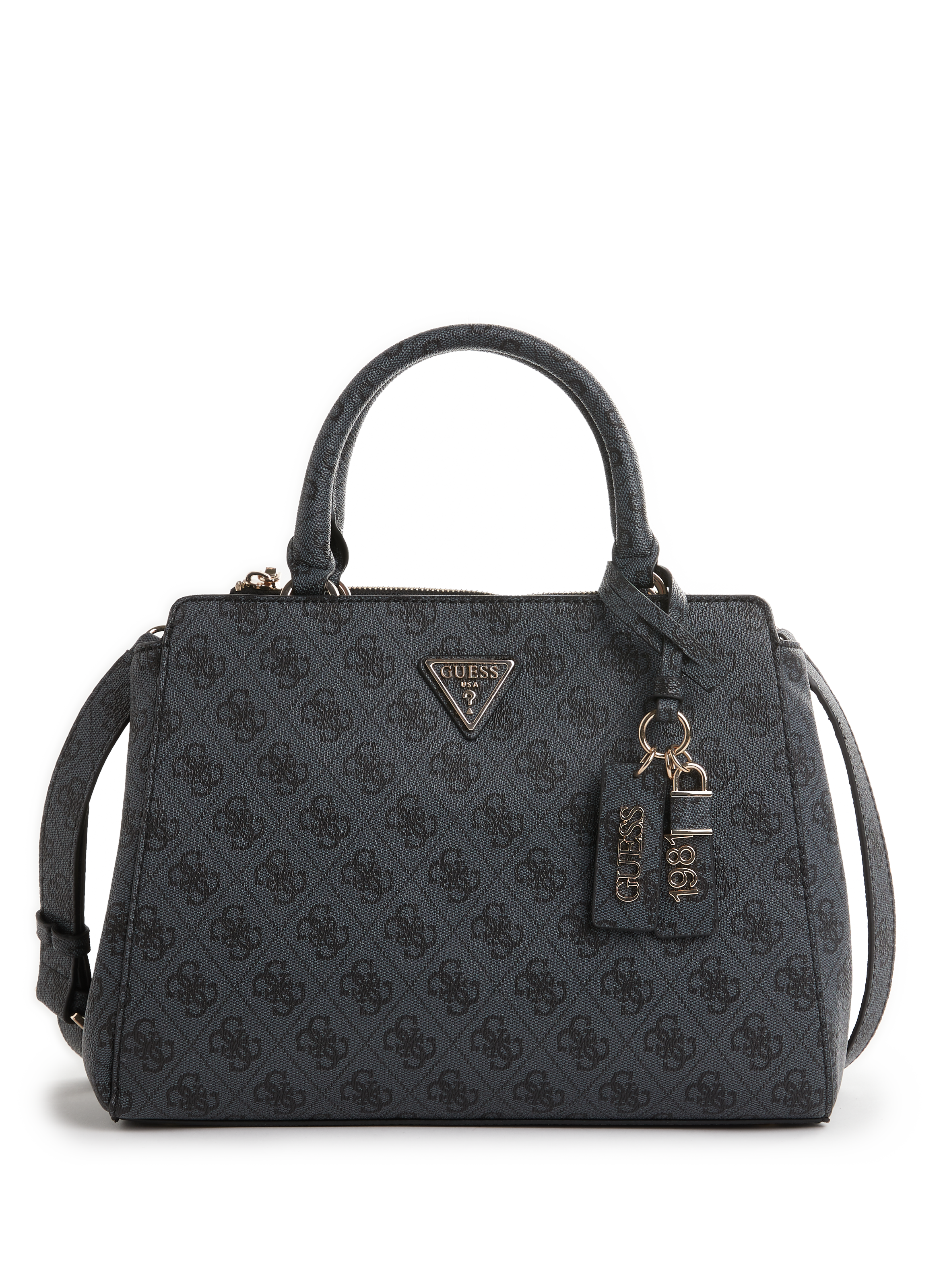 Sac à Main Guess Cool Disco Logo Avec Breloque Cœur & Monogramme - Neuf Avec Étiquettes