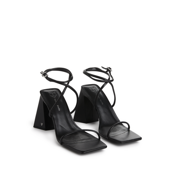 Naked Wolfe Vergie Leather Sandals In Black