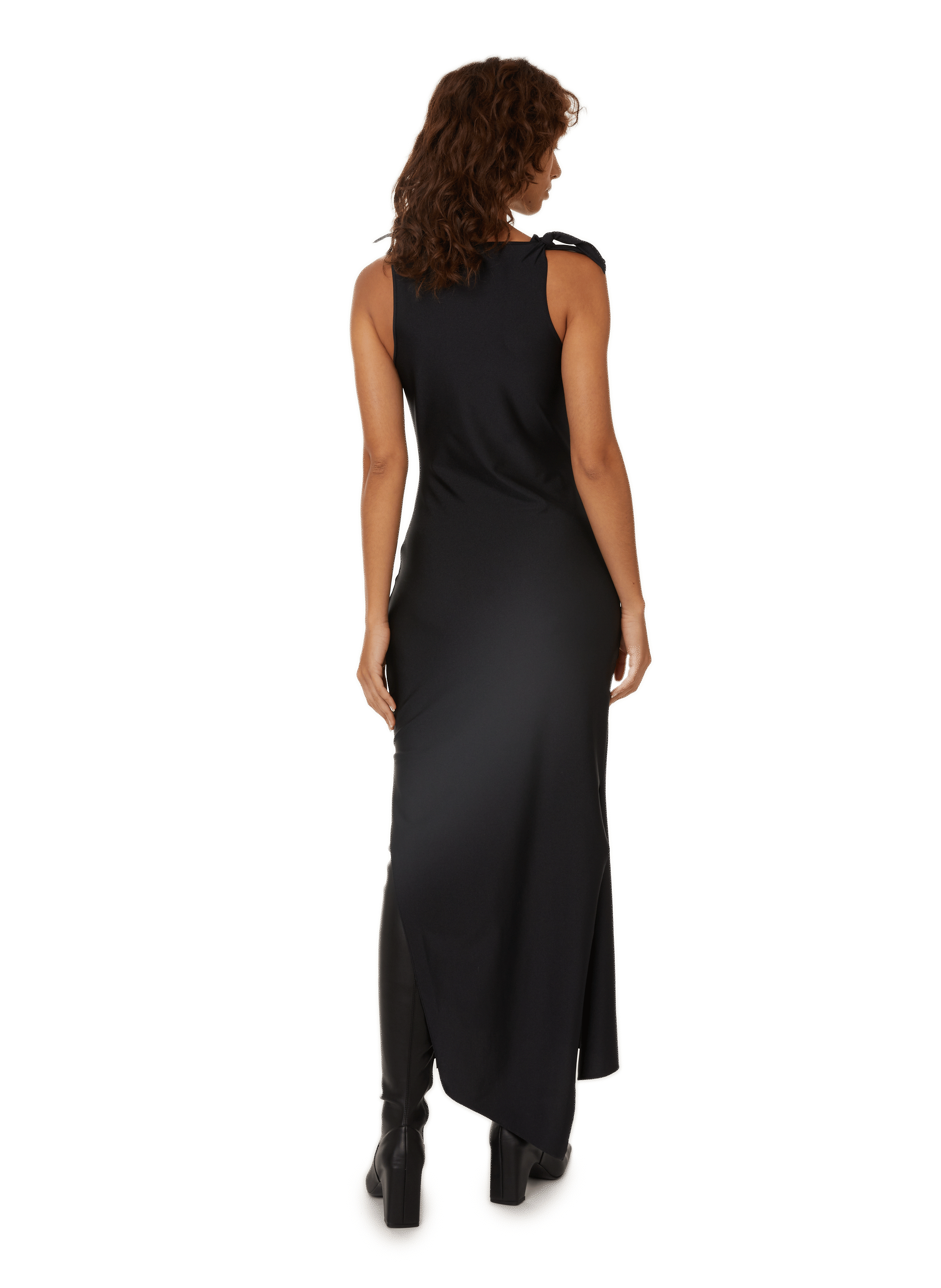 Asymmetric maxi dress COPERNI Black