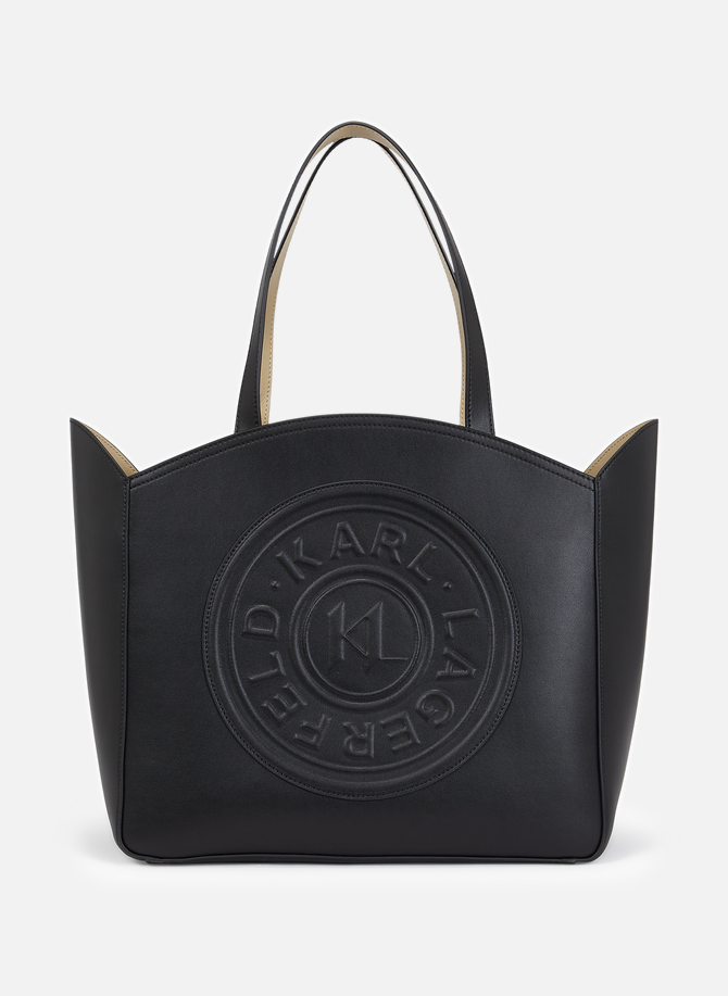 K/Circle bag in leather KARL LAGERFELD