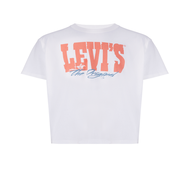 Levi's Printed Cotton T-shirt In White