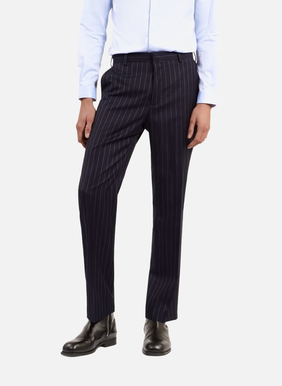 Pantalon de costume à rayures Bleu by THE KOOPLES THE KOOPLES Pantalon de costume à rayures Bleu
