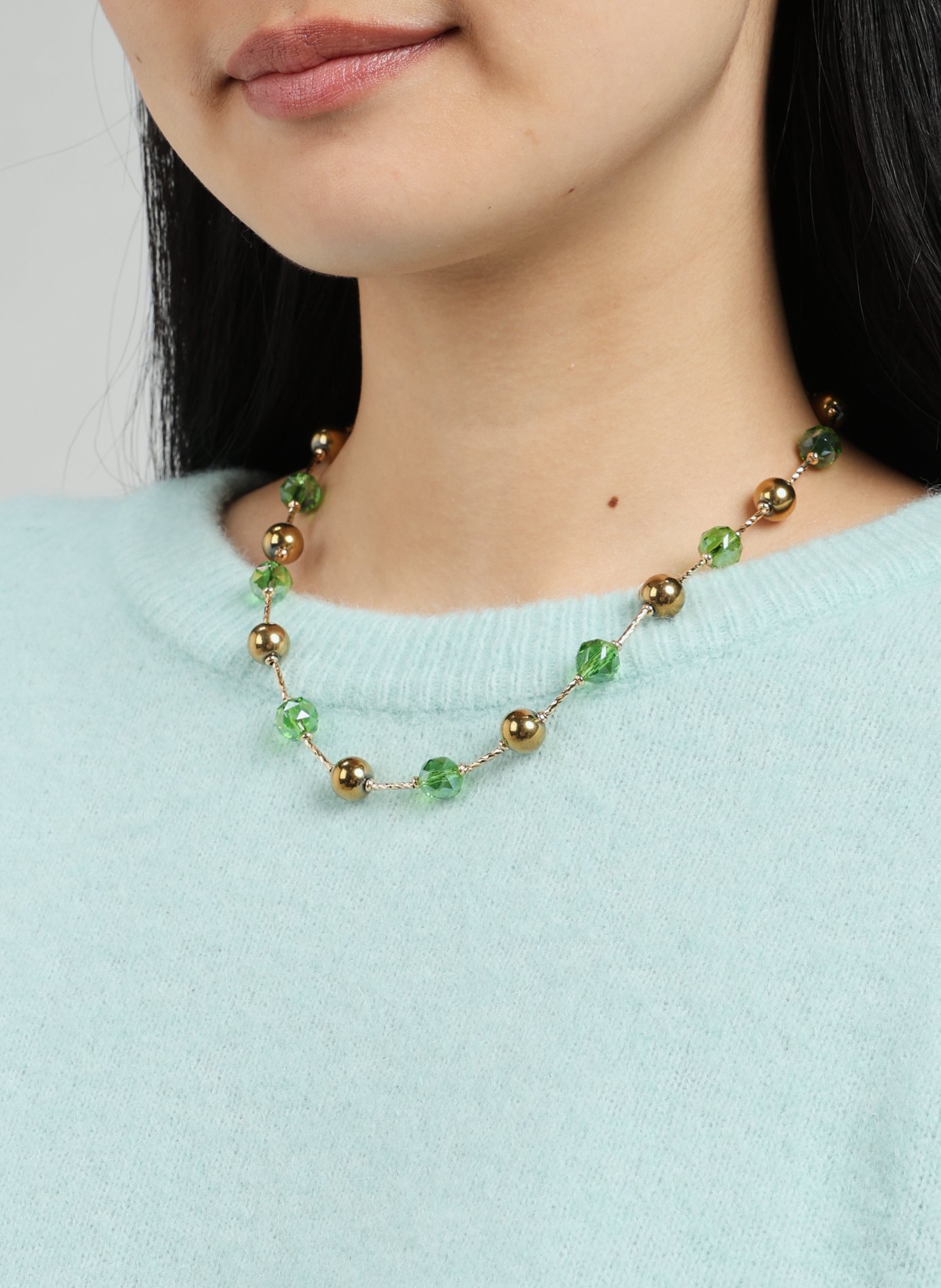 Collier à perles  AU PRINTEMPS PARIS Vert