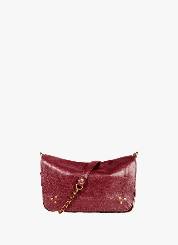 Sac à bandoulière en cuir Bobi  | Rouge by JÉRÔME DREYFUSS Sac à bandoulière en cuir Bobi  Rouge