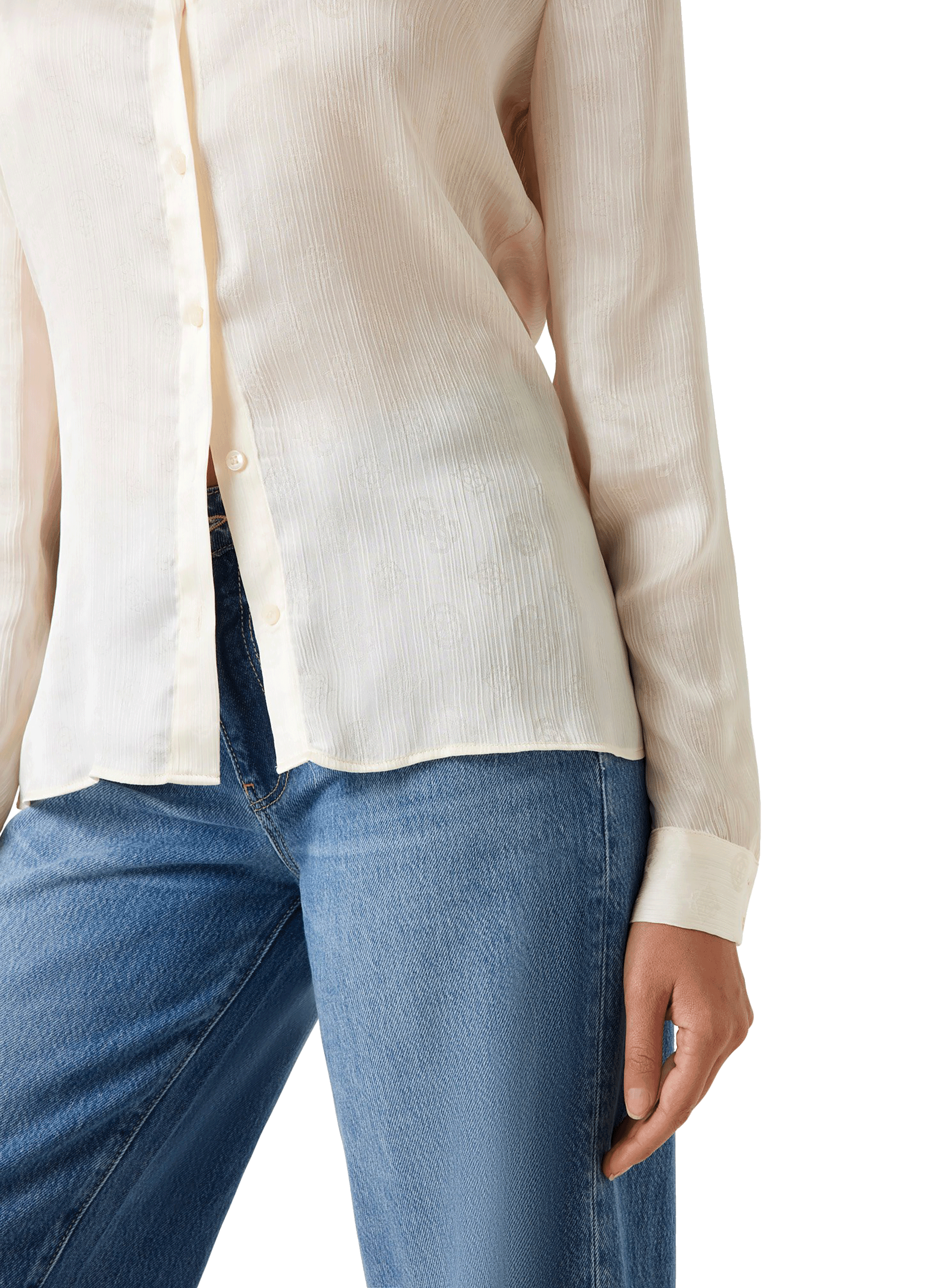 Fluid printed shirt GUESS Beige