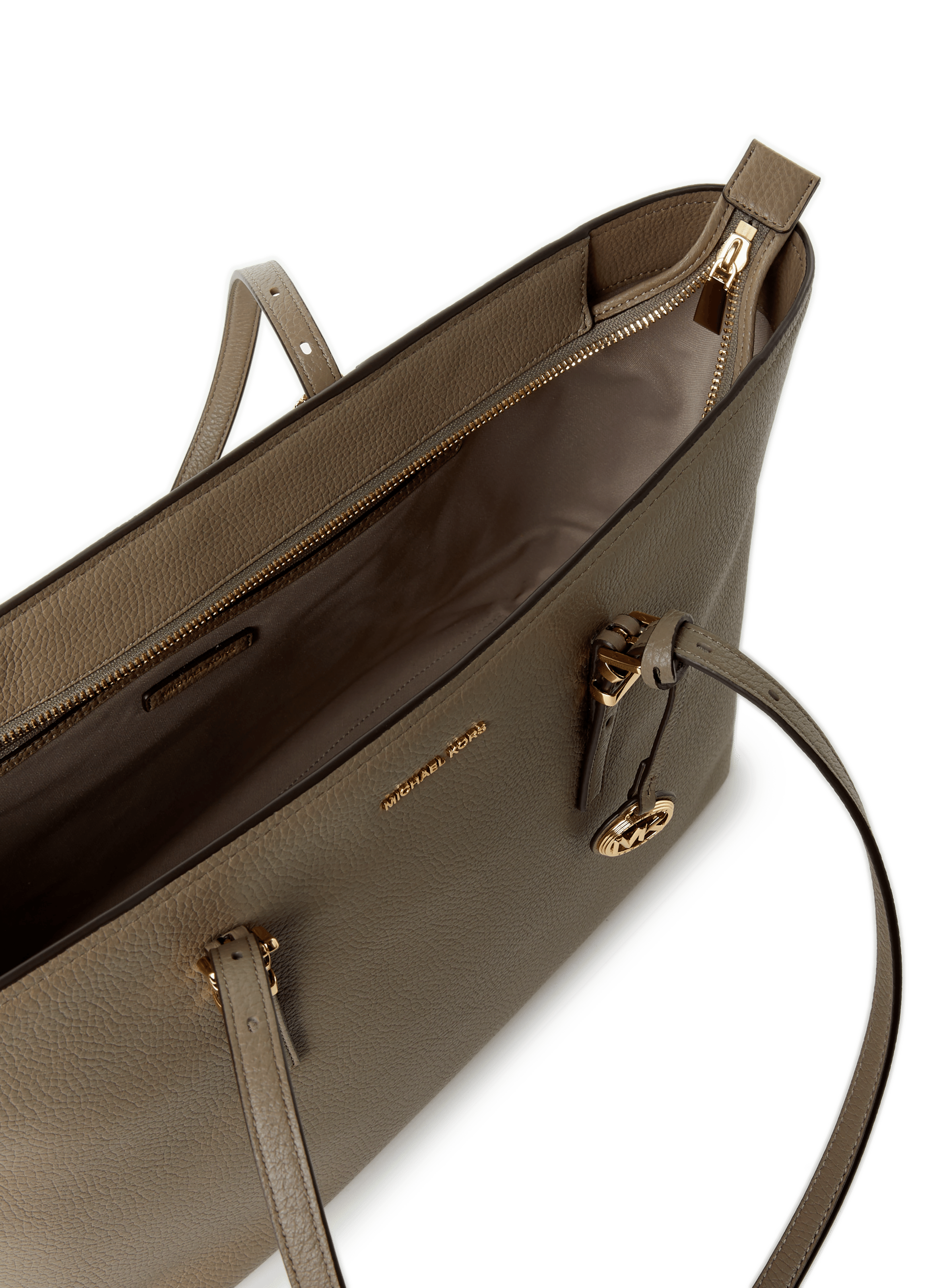 Sac cabas en cuir Grand Quinn MICHAEL KORS Beige