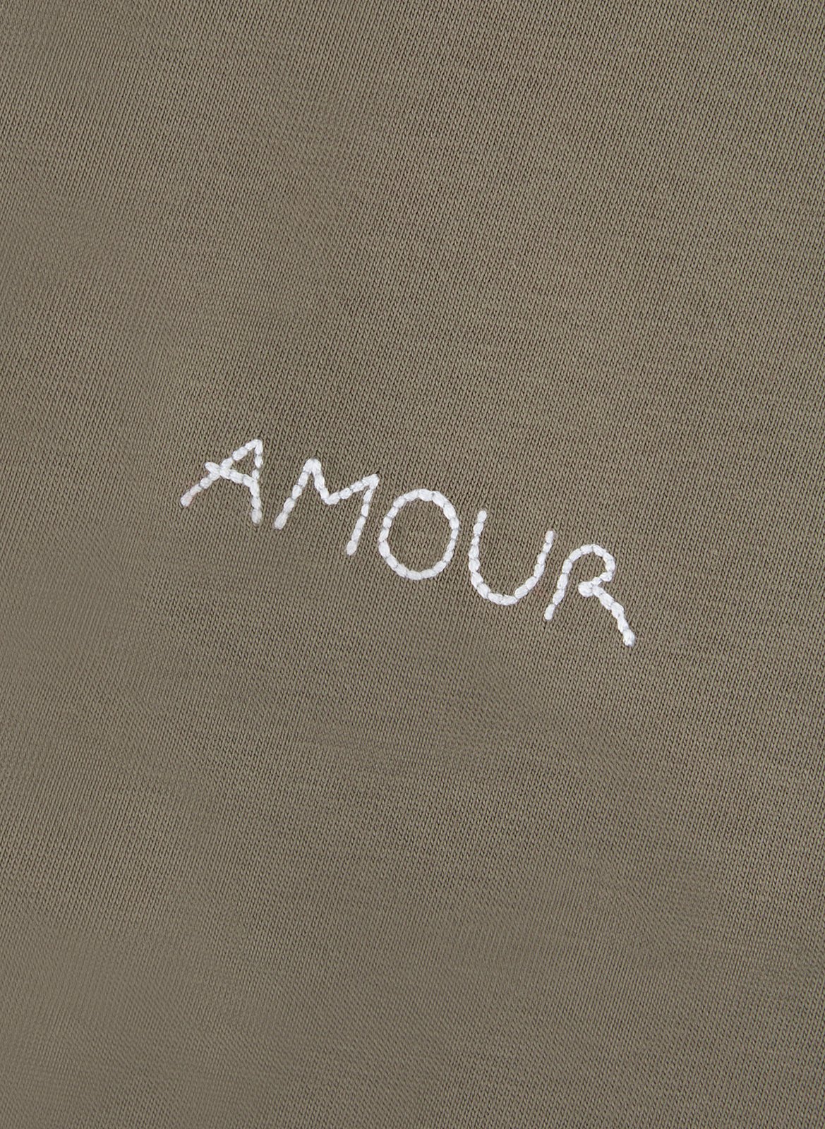 T-shirt brodé en coton MAISON LABICHE Marron