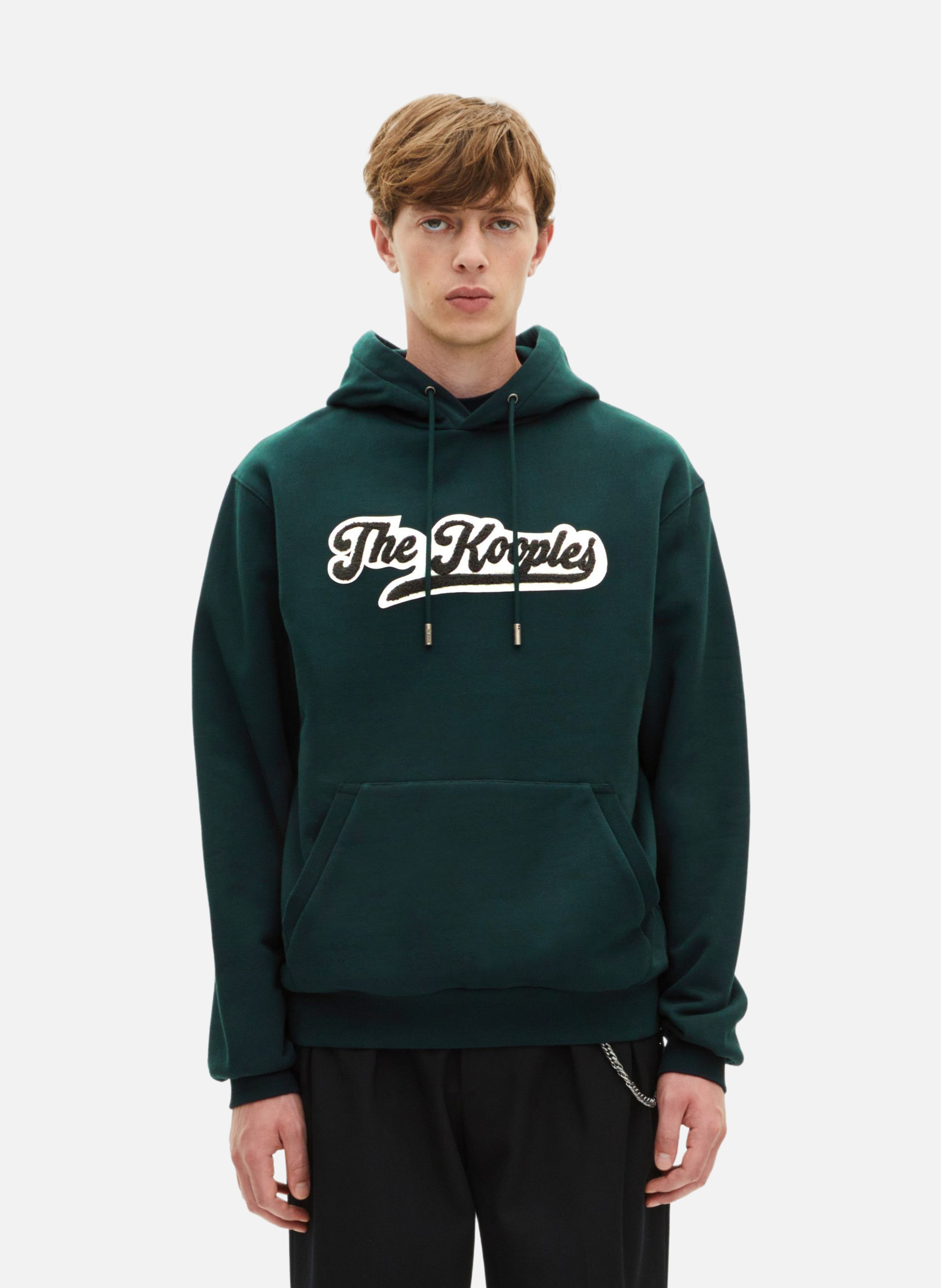 Sweatshirt à capuche avec patch THE KOOPLES Vert