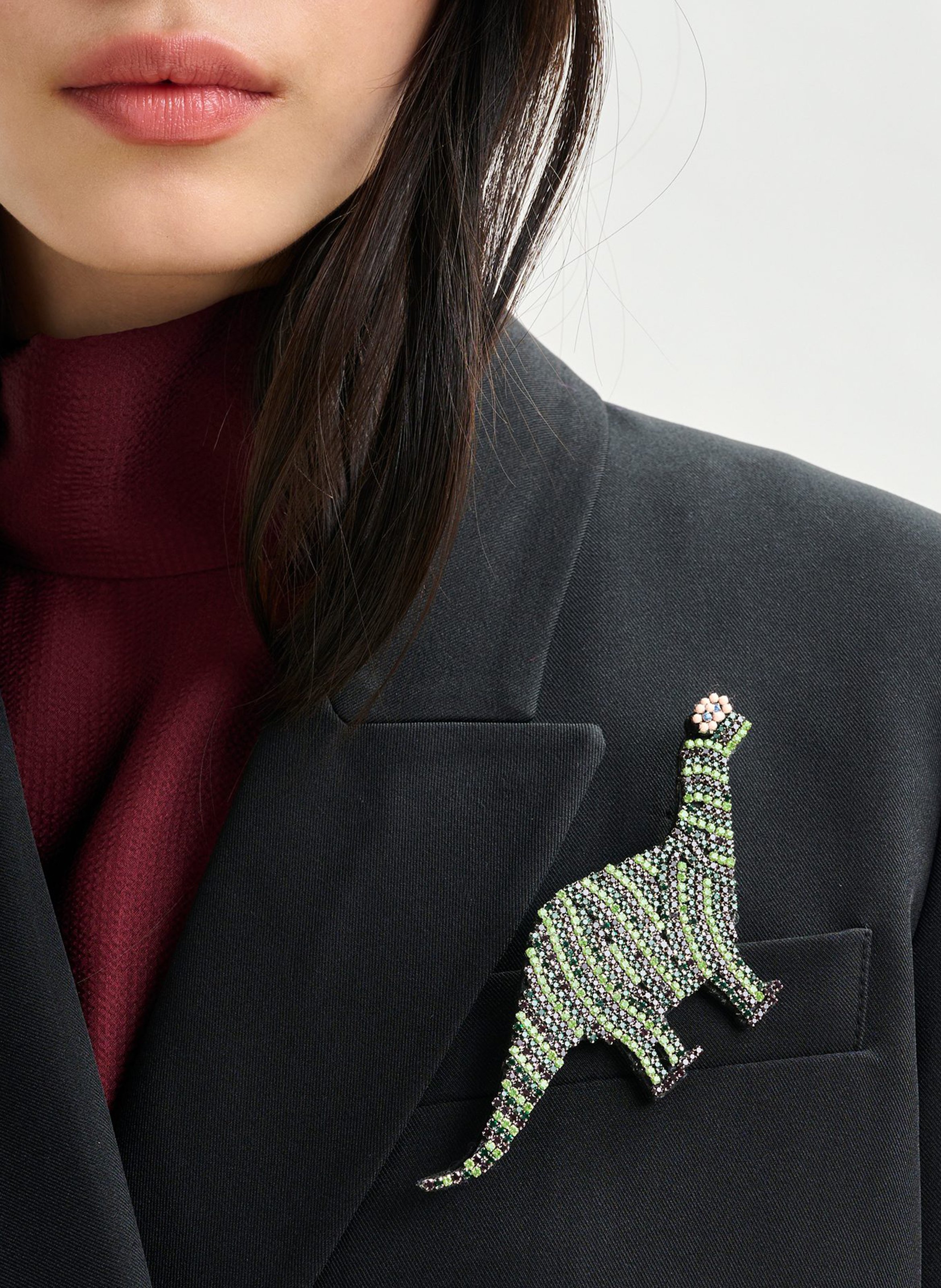 Broche dino ino ESSENTIEL ANTWERP Vert