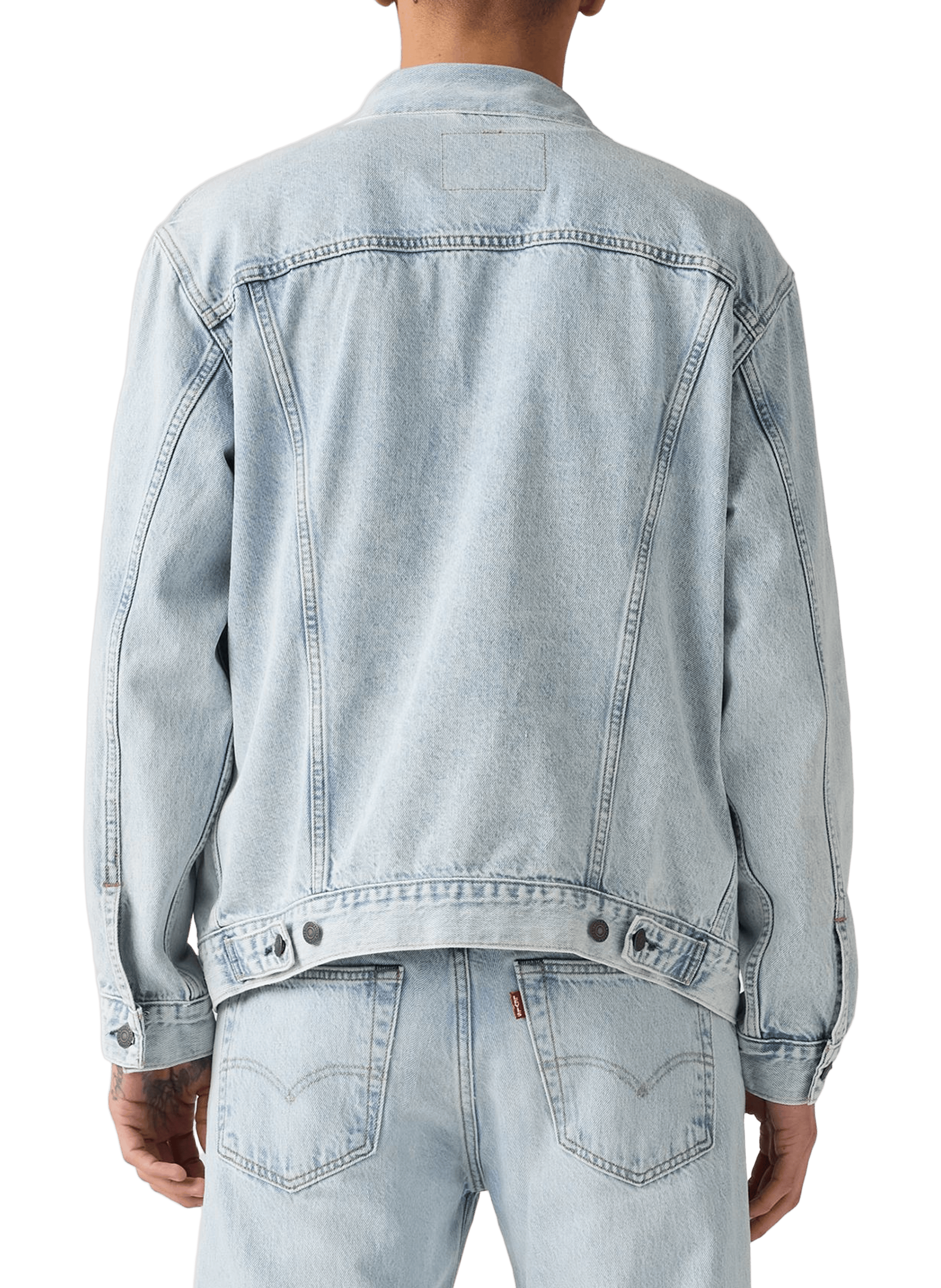 Straight cotton denim jacket LEVI'S Blue