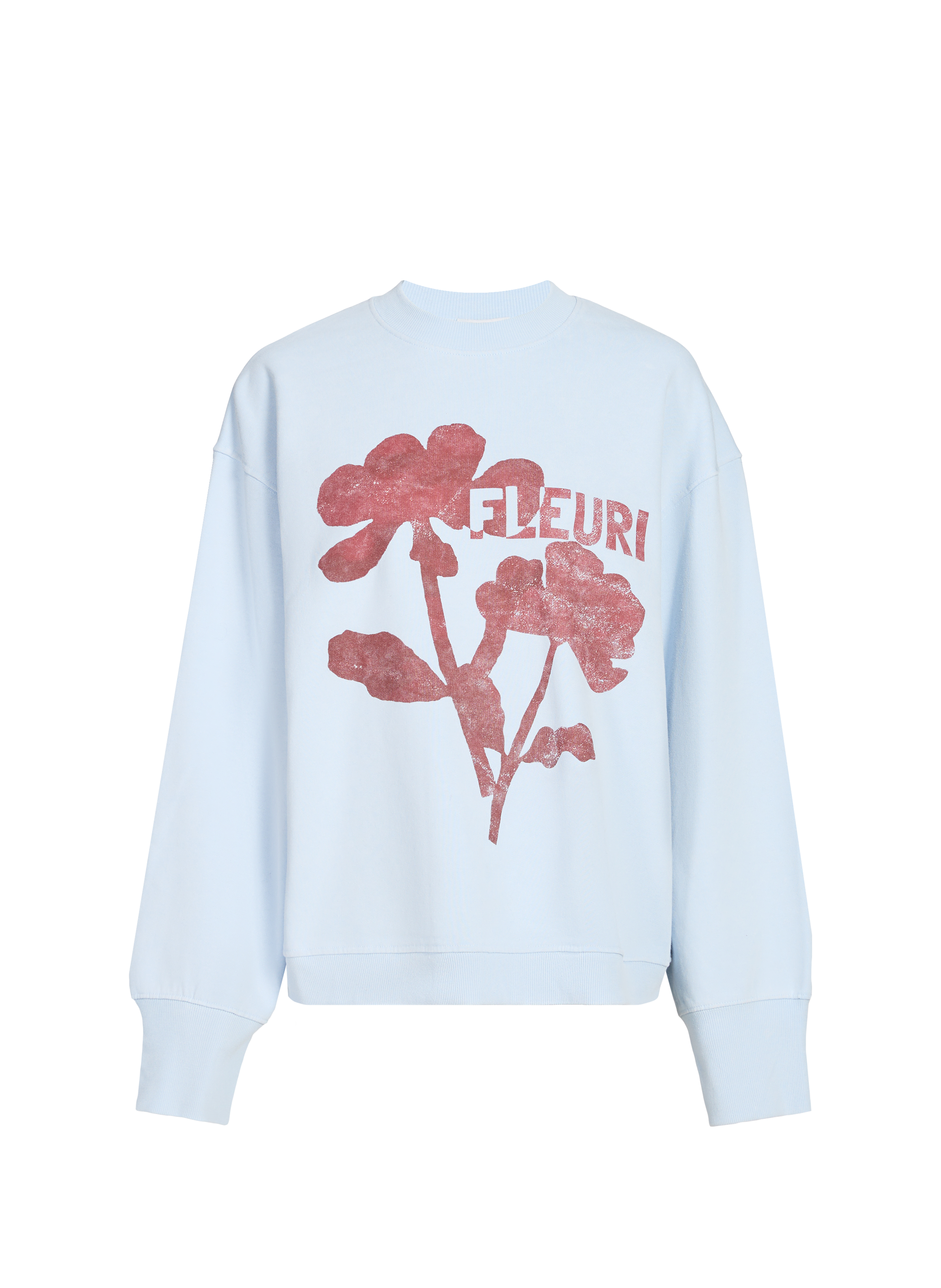 Graphic logo cotton sweatshirt TOPSHOP Blue