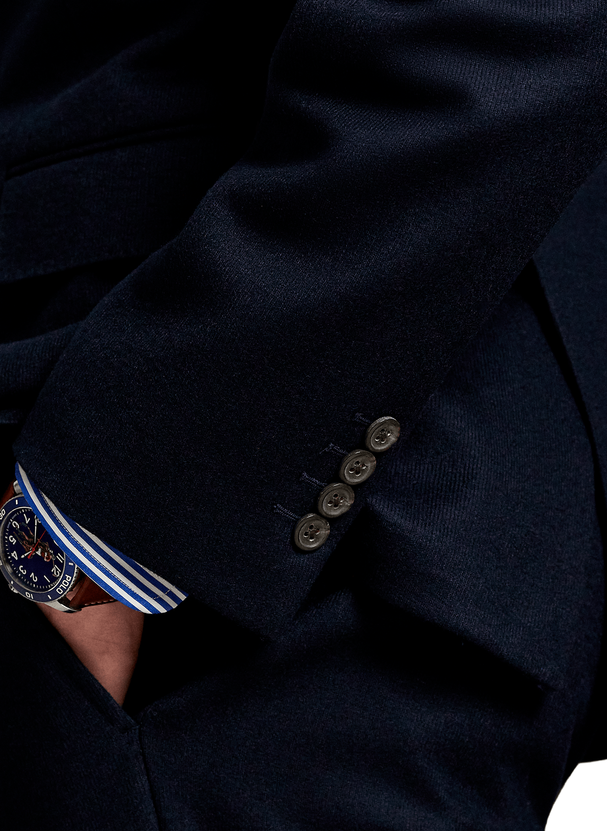 Straight blazer with tailored collar POLO RALPH LAUREN Blue