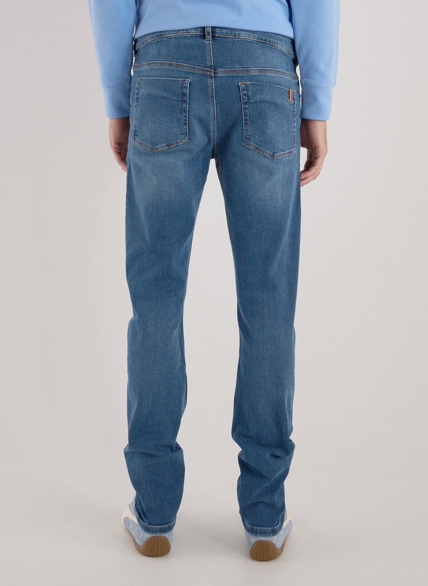 Cotton-blend slim-fit jeans NOTIFY Blue