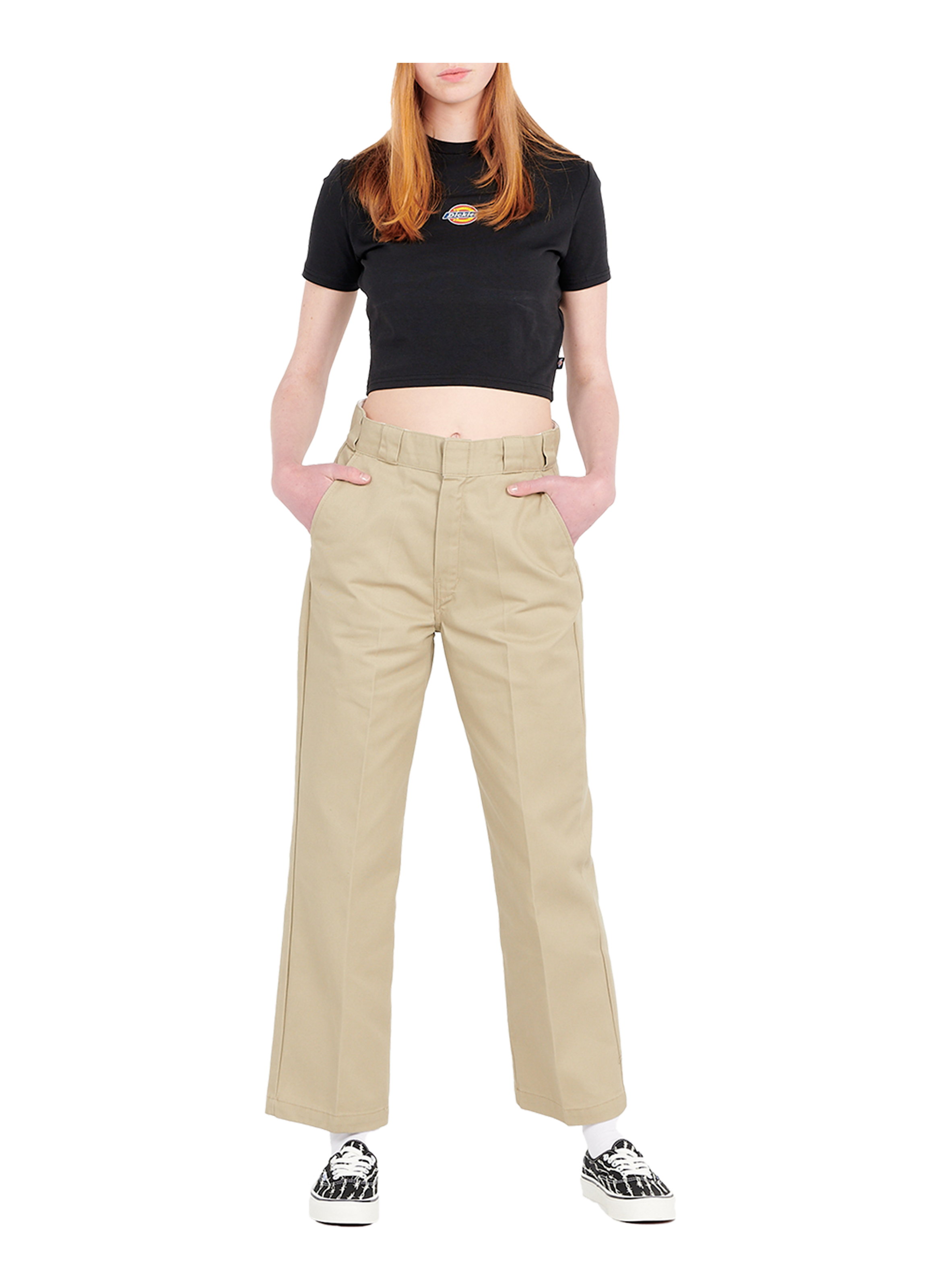 T-shirt à logo en coton mélangé DICKIES Noir