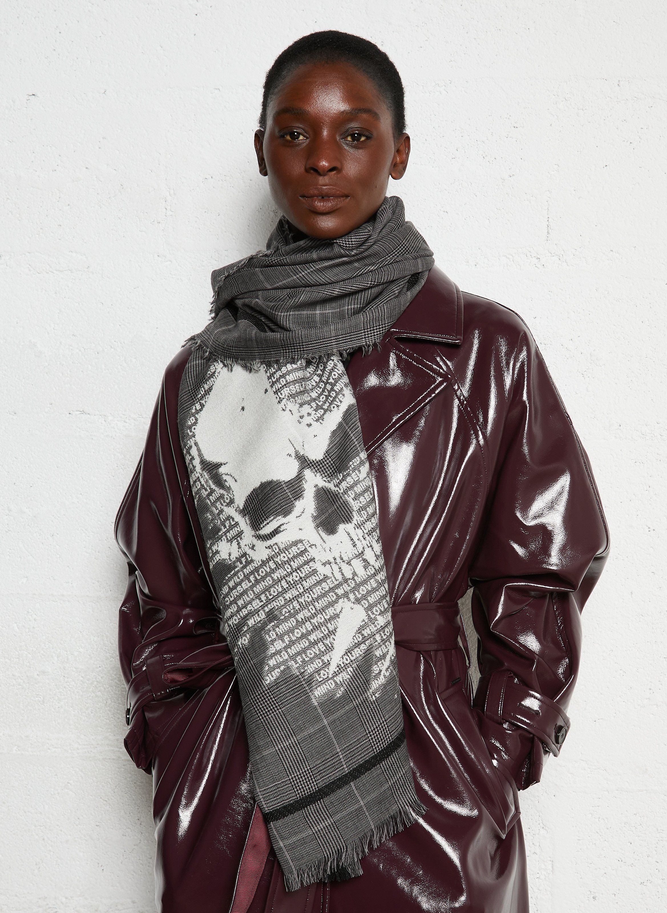 Foulard en laine mélangée IKKS Gris