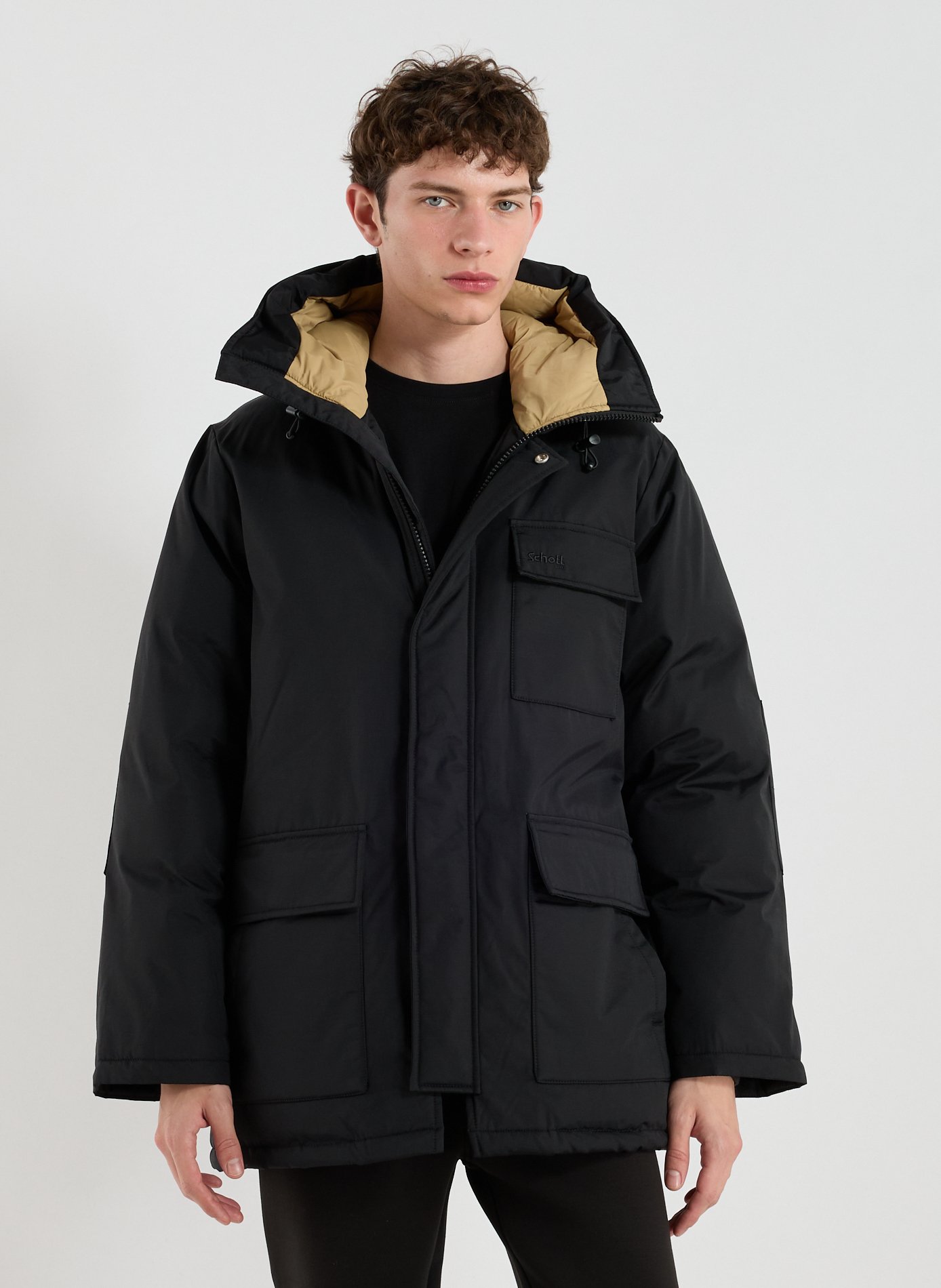 SCHOTT Parka mi-longue Noir
