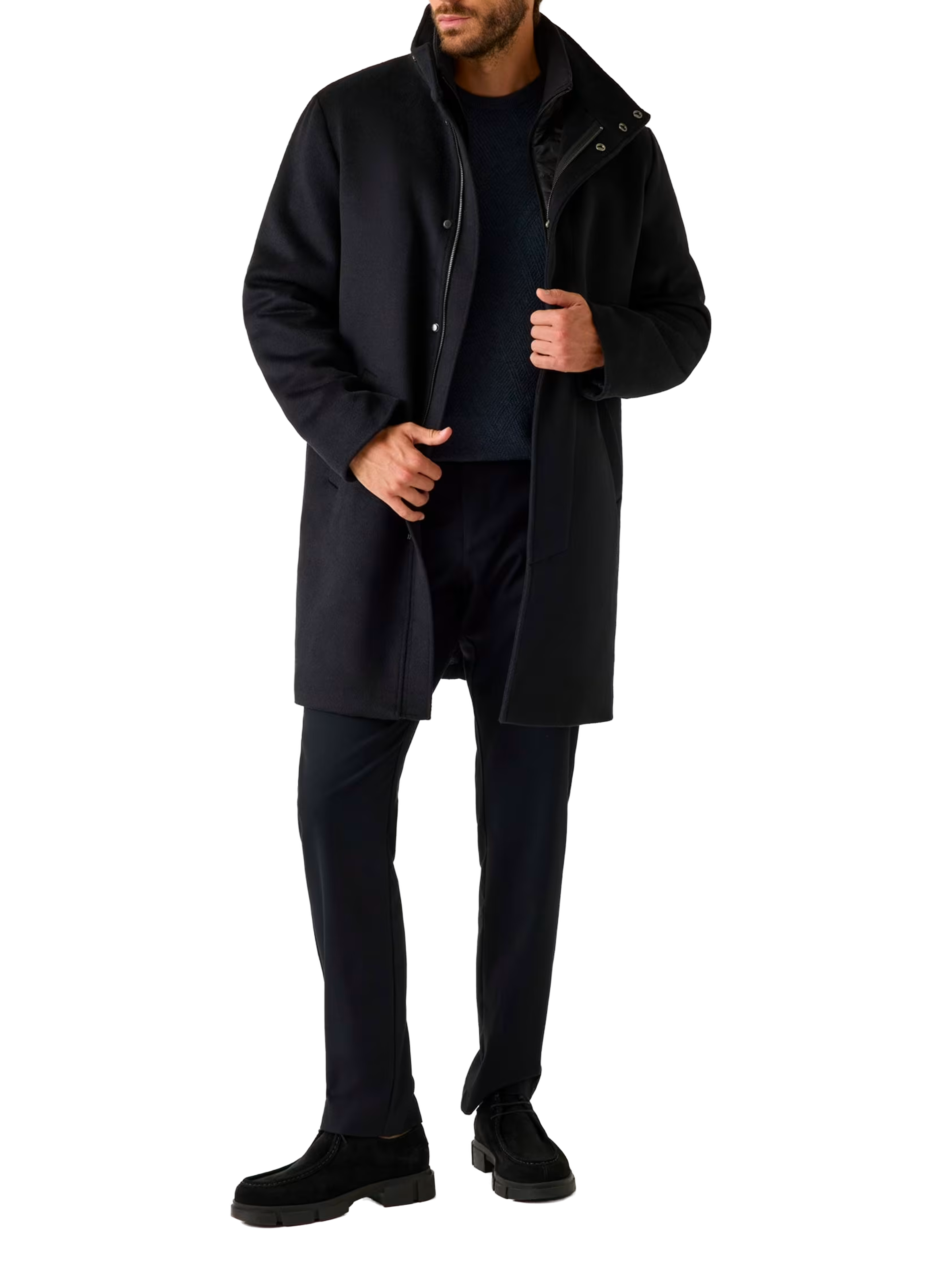 Wool blend Coat GUESS Black