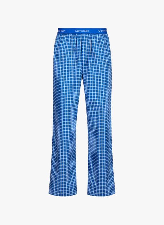 Long cotton pajama set | Blue by CALVIN KLEIN Long cotton pajama set Blue
