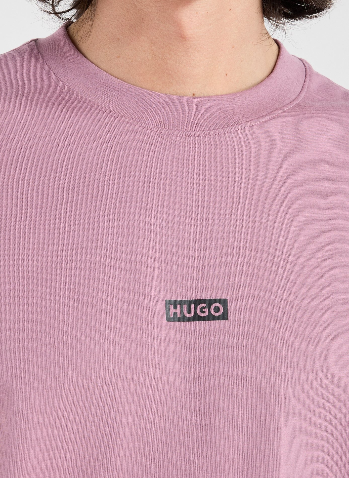 T-shirt manches courtes imprimé en coton HUGO BLUE Rose